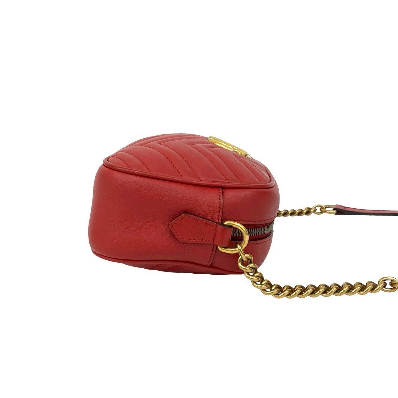 Gucci Gucci Gucci GG Marmont Leather Mini Chain Shoulder Bag Leather Shoulder Bag DUTY FREE for USA Size ONE SIZE - 7 Thumbnail