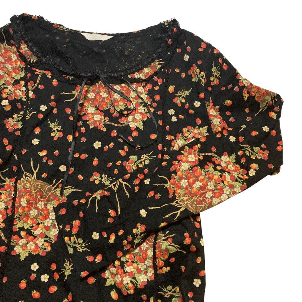 Other Other PINK HOUSE Strawberry Frill Cut and Sewn Textile Tops DUTY FREE for USA Size ONE SIZE - 3 Thumbnail