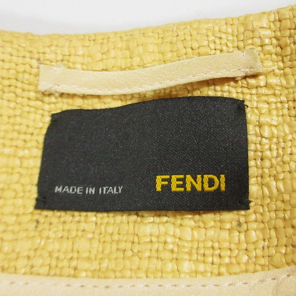 Fendi Fendi Fendi Short Sleeve Collarless Coat Textile Outerwear DUTY FREE for USA Size ONE SIZE - 8 Thumbnail