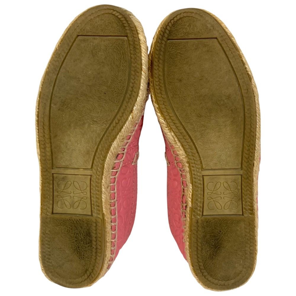 Loewe Loewe Loewe Anagram Leather Espadrille Slip-on Leather Shoes DUTY FREE for USA Size ONE SIZE - 6 Thumbnail