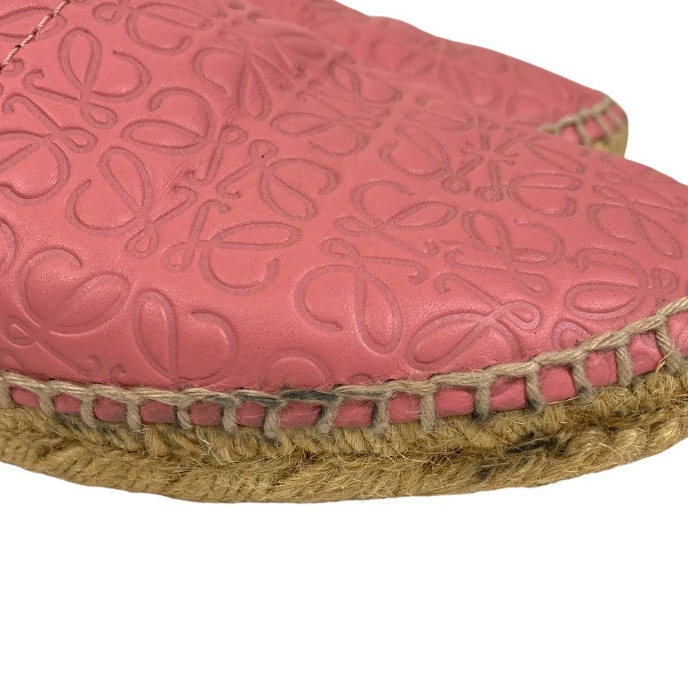 Loewe Loewe Loewe Anagram Leather Espadrille Slip-on Leather Shoes DUTY FREE for USA Size ONE SIZE - 10 Thumbnail
