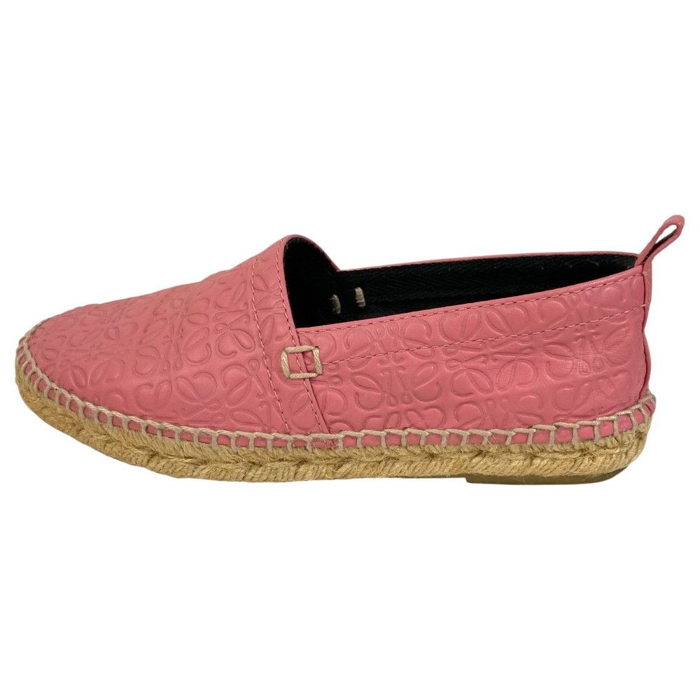 Loewe Loewe Loewe Anagram Leather Espadrille Slip-on Leather Shoes DUTY FREE for USA Size ONE SIZE - 2 Thumbnail
