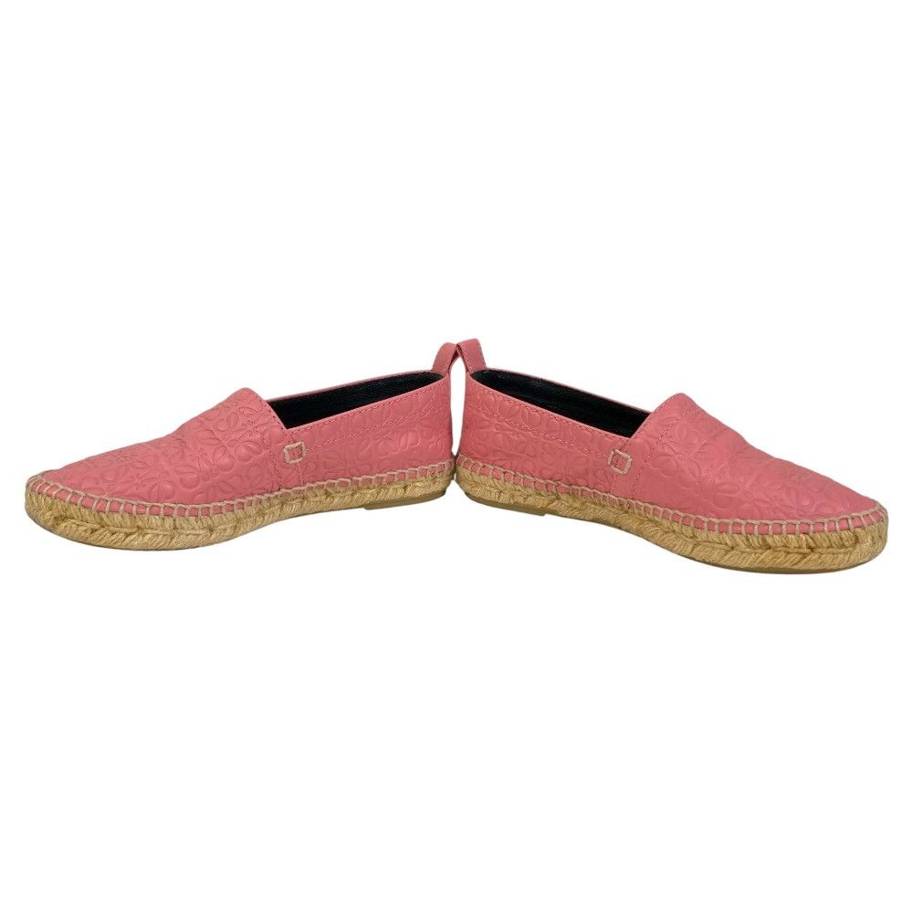 Loewe Loewe Loewe Anagram Leather Espadrille Slip-on Leather Shoes DUTY FREE for USA Size ONE SIZE - 4 Thumbnail