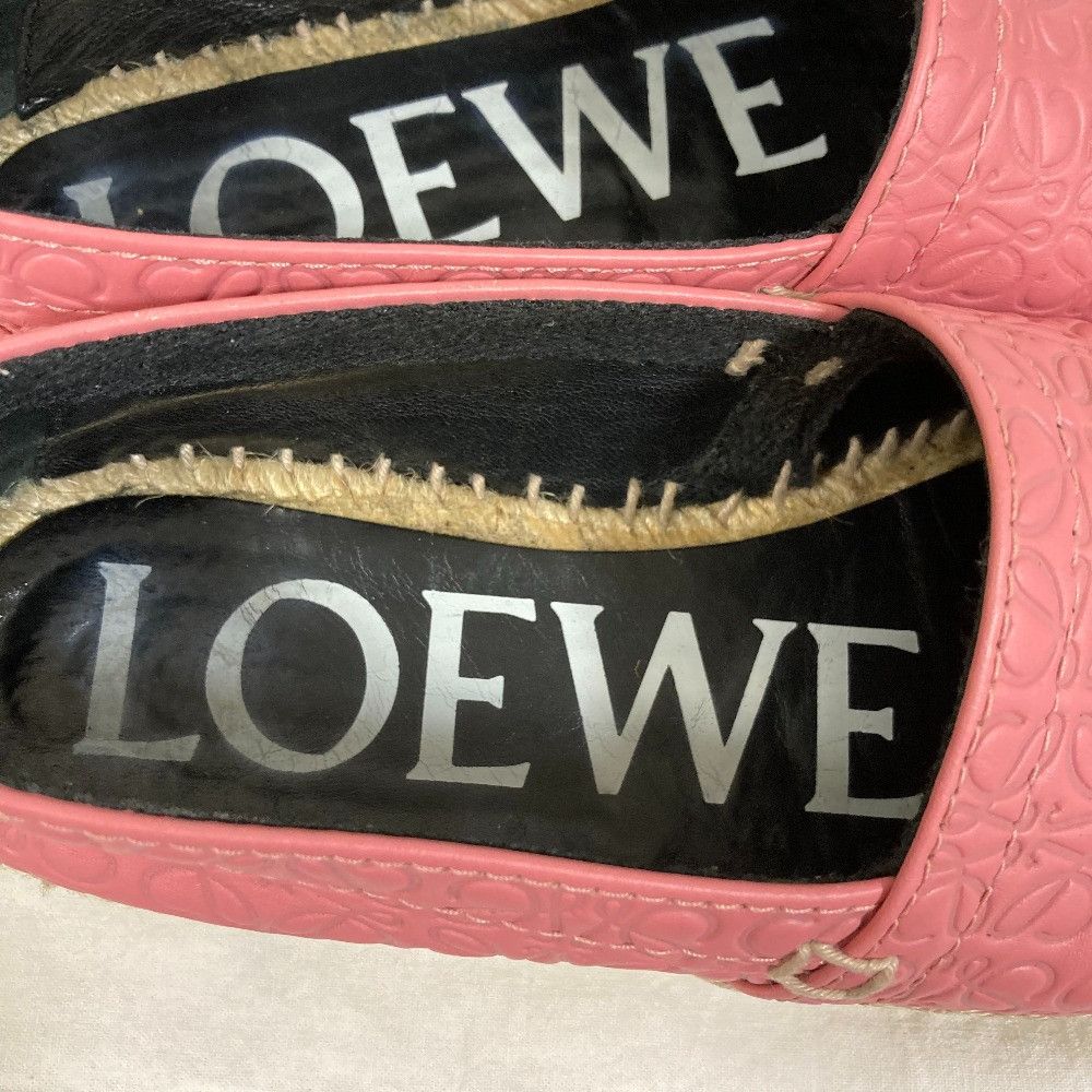 Loewe Loewe Loewe Anagram Leather Espadrille Slip-on Leather Shoes DUTY FREE for USA Size ONE SIZE - 8 Thumbnail