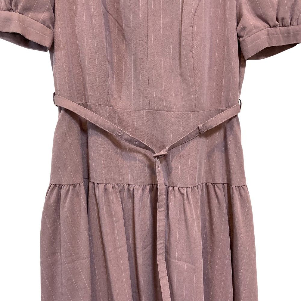 Other Other Herlipto Pin-Stripe Belted Flared Dress Dress Textile Dresses DUTY FREE for USA Size ONE SIZE - 3 Thumbnail