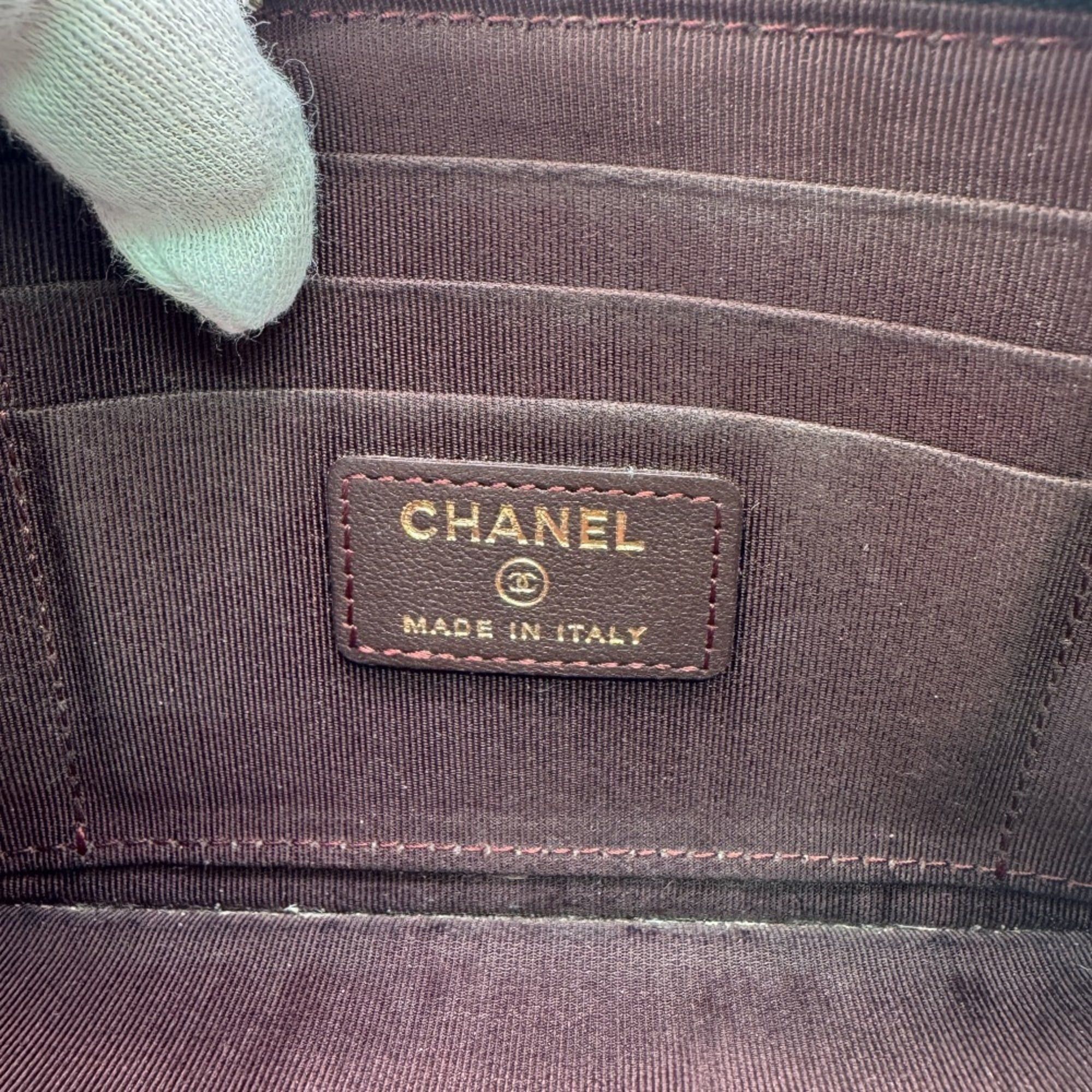 Chanel CHANEL Timeless Classic Multi-Case Coco Mark Matelasse Long Wallet Black Women's Size ONE SIZE - 10 Thumbnail