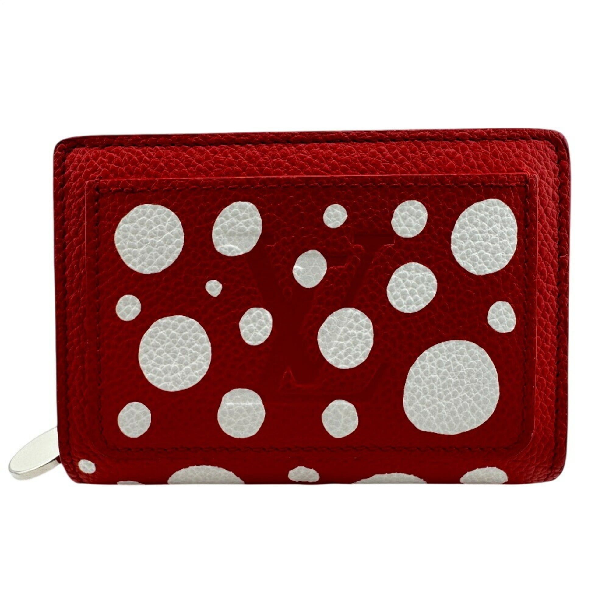 Louis Vuitton LOUIS VUITTON M82103 LV×YK Portefeuillek Yayoi Kusama Collaboration Polka Dot Monogram Empreinte Bifold Wallet Red Women's Size ONE SIZE - 2 Thumbnail