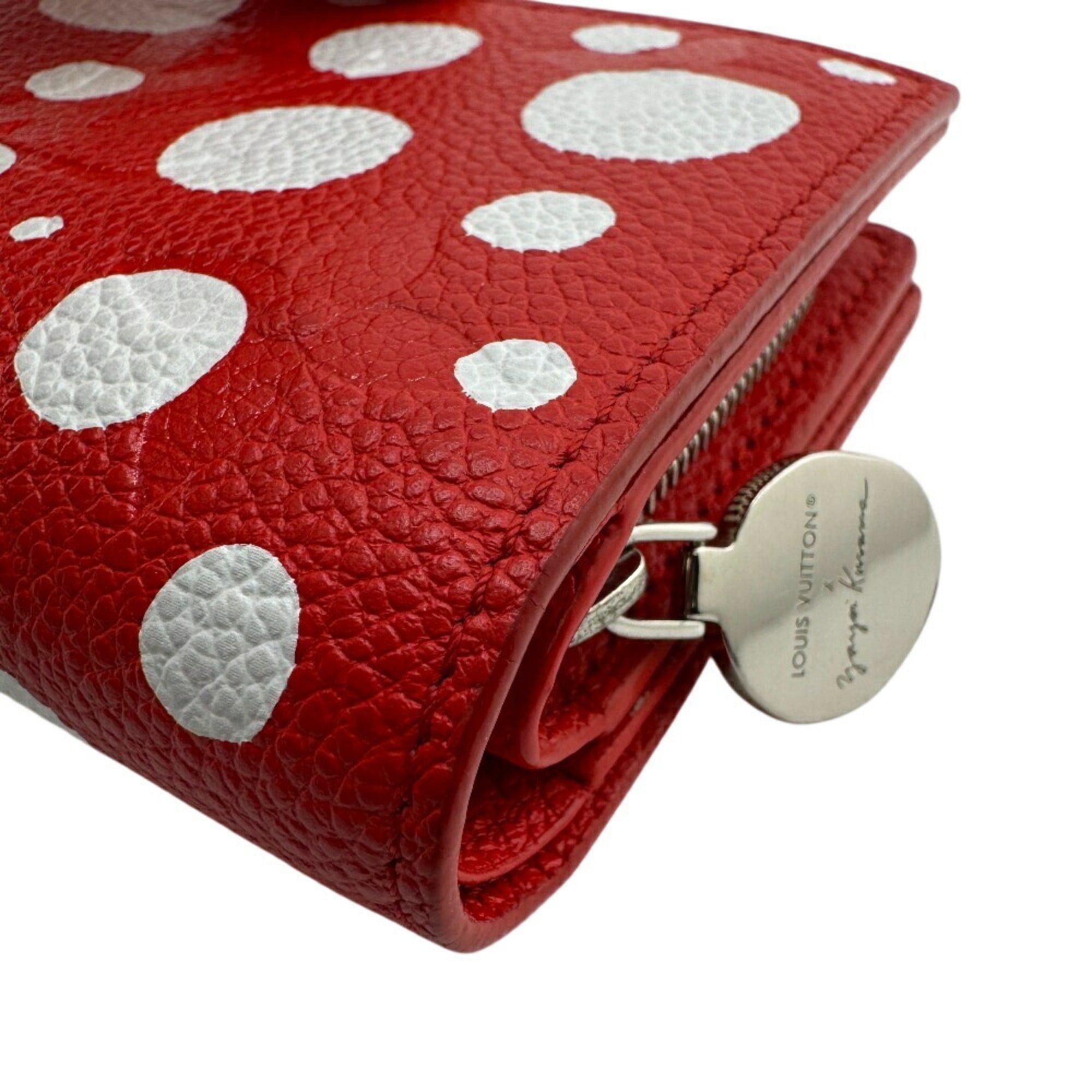 Louis Vuitton LOUIS VUITTON M82103 LV×YK Portefeuillek Yayoi Kusama Collaboration Polka Dot Monogram Empreinte Bifold Wallet Red Women's Size ONE SIZE - 4 Thumbnail