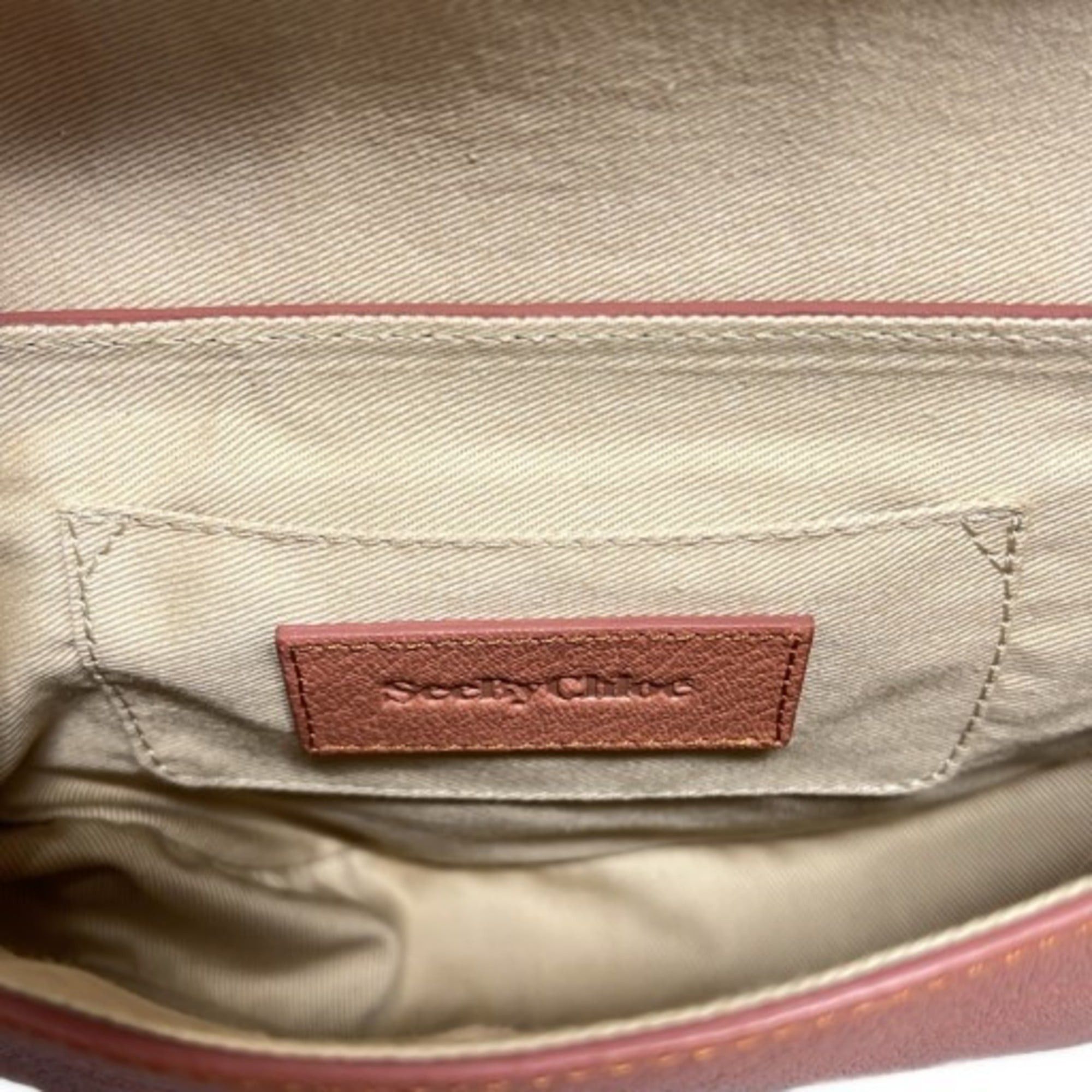 See by Chloé See by Chloe Mini Pochette Shoulder Bag in Hana Pink Old Rose, Made Portugal, Mikunigaoka Store