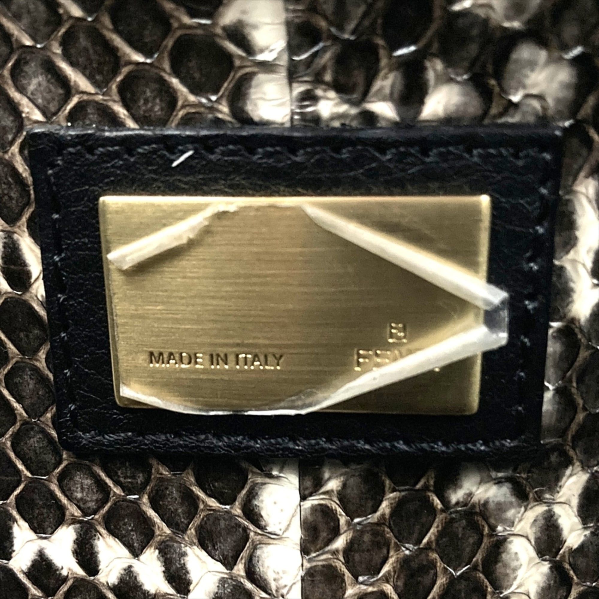 Fendi Fendi Peekaboo Medium Handbag, Leather, 2579-8BN211-BFQ 098, Camel, Gold, Silver Hardware, Brown, Women's Size ONE SIZE - 7 Thumbnail