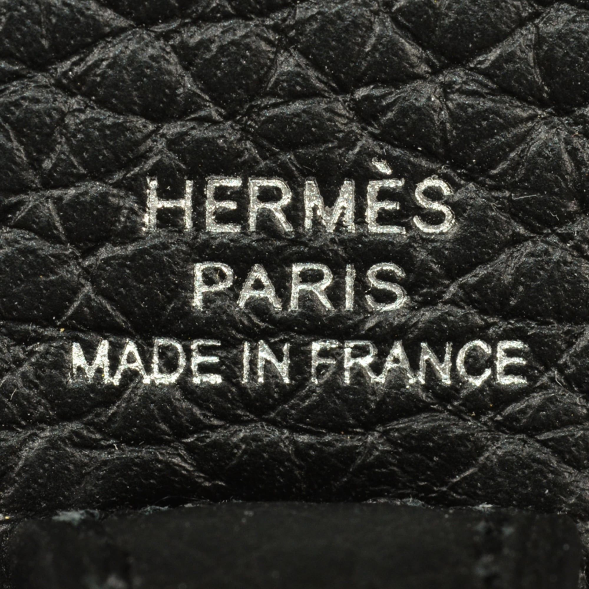 Hermes Hermès Evelyn TPM Shoulder Bag in Taurillon Clemence Leather with B Stamp and Black Silver Hardware