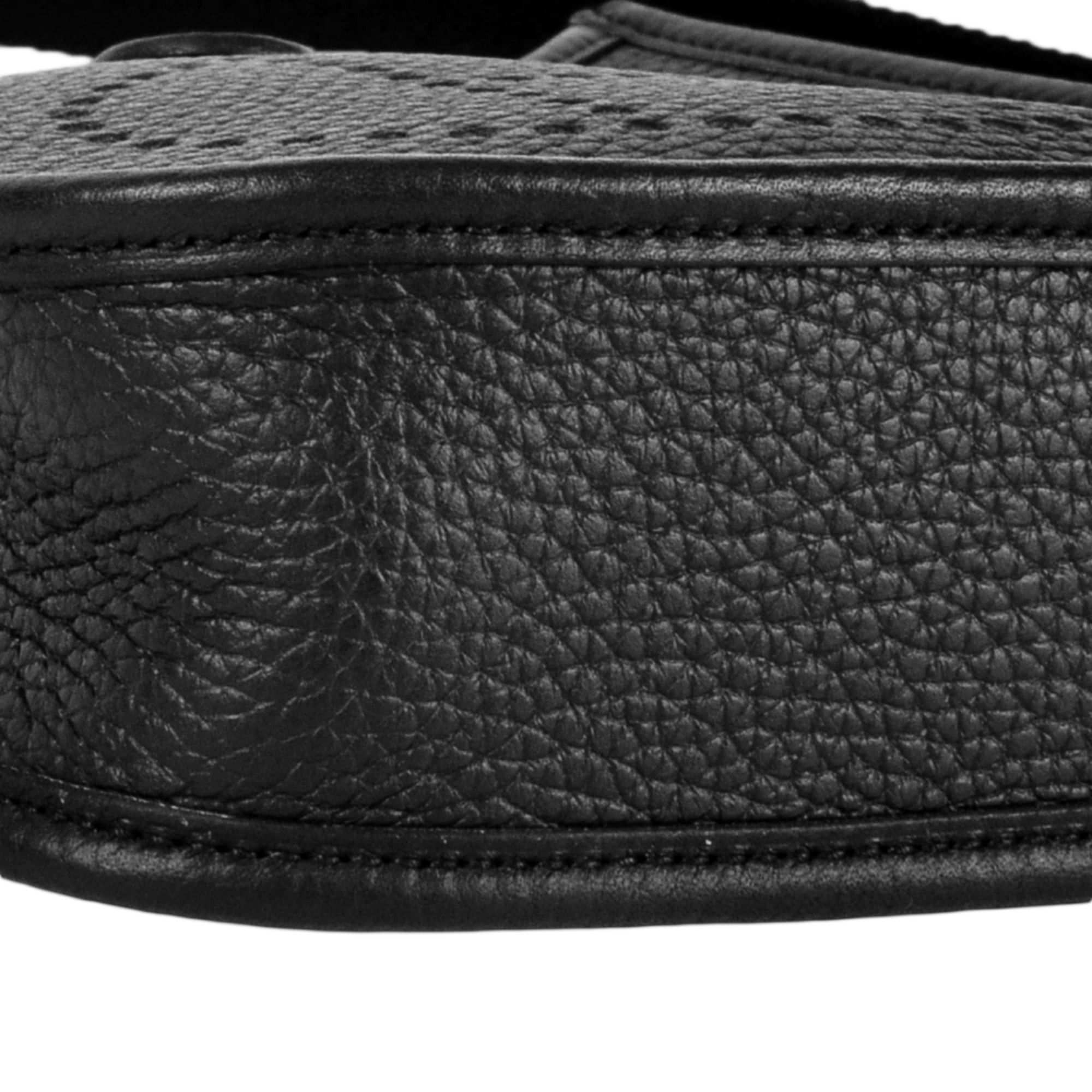 Hermes Hermès Evelyn TPM Shoulder Bag in Taurillon Clemence Leather with B Stamp and Black Silver Hardware