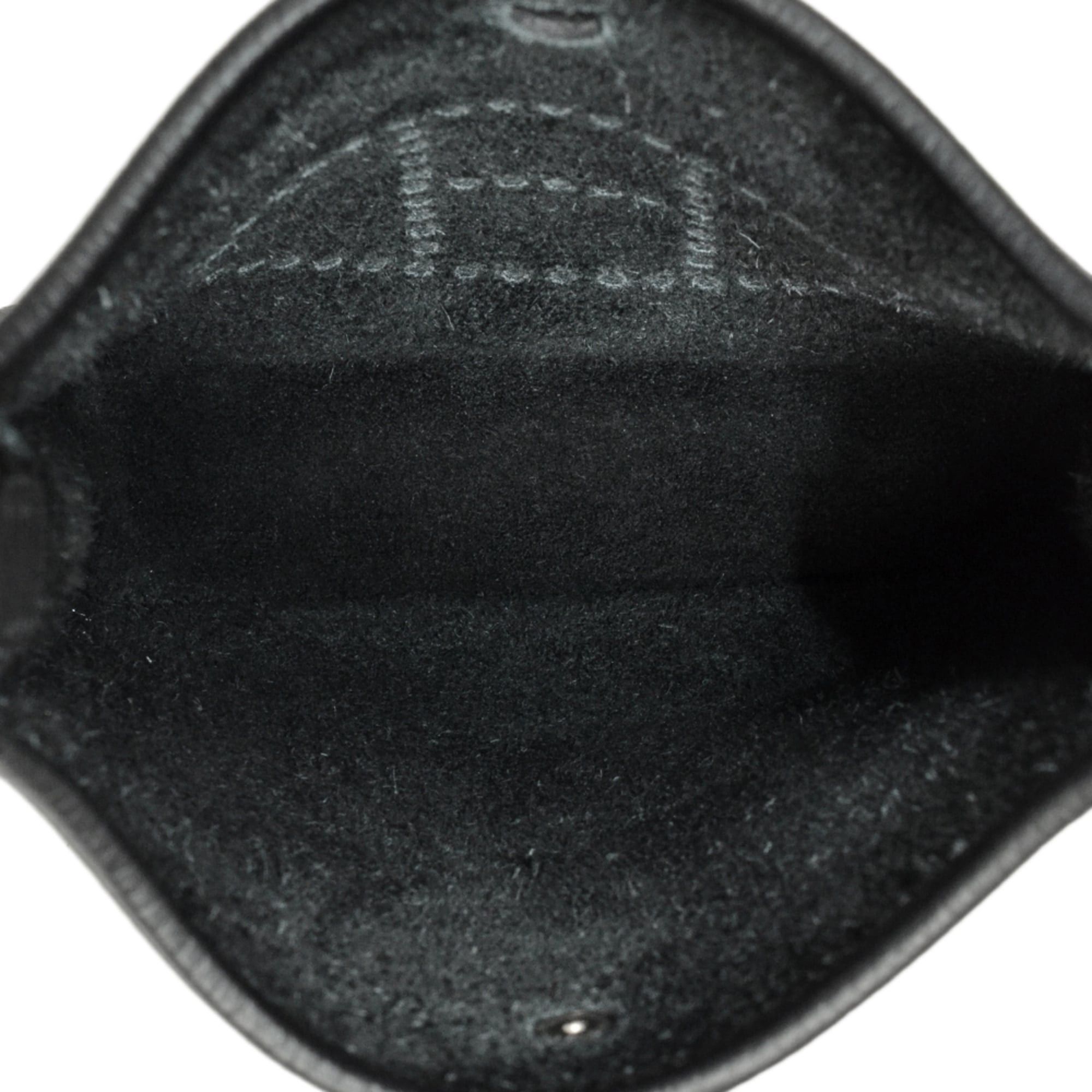 Hermes Hermès Evelyn TPM Shoulder Bag in Taurillon Clemence Leather with B Stamp and Black Silver Hardware