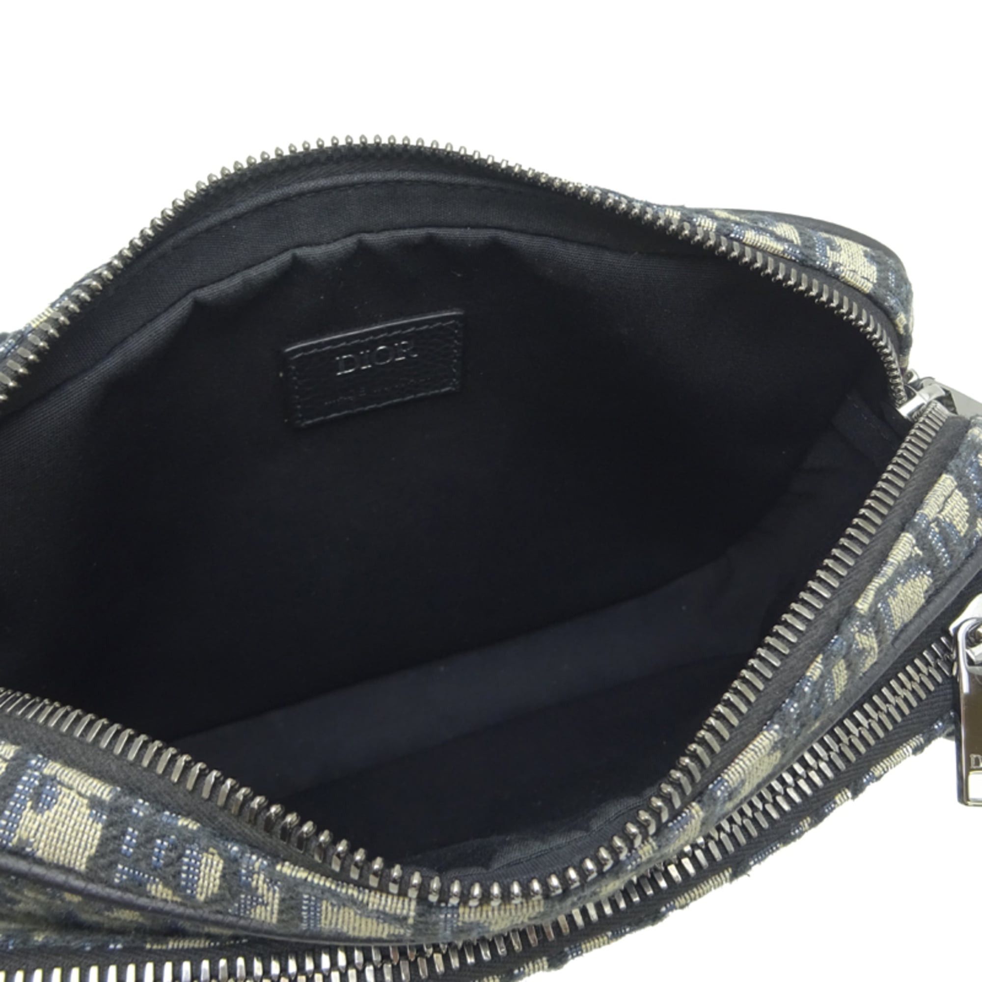 Dior Christian Dior Saddle 3-in-1 Shoulder Bag for Men and Women, 1ADP0276YKY-H27E, Jacquard, Navy Size ONE SIZE - 6 Thumbnail