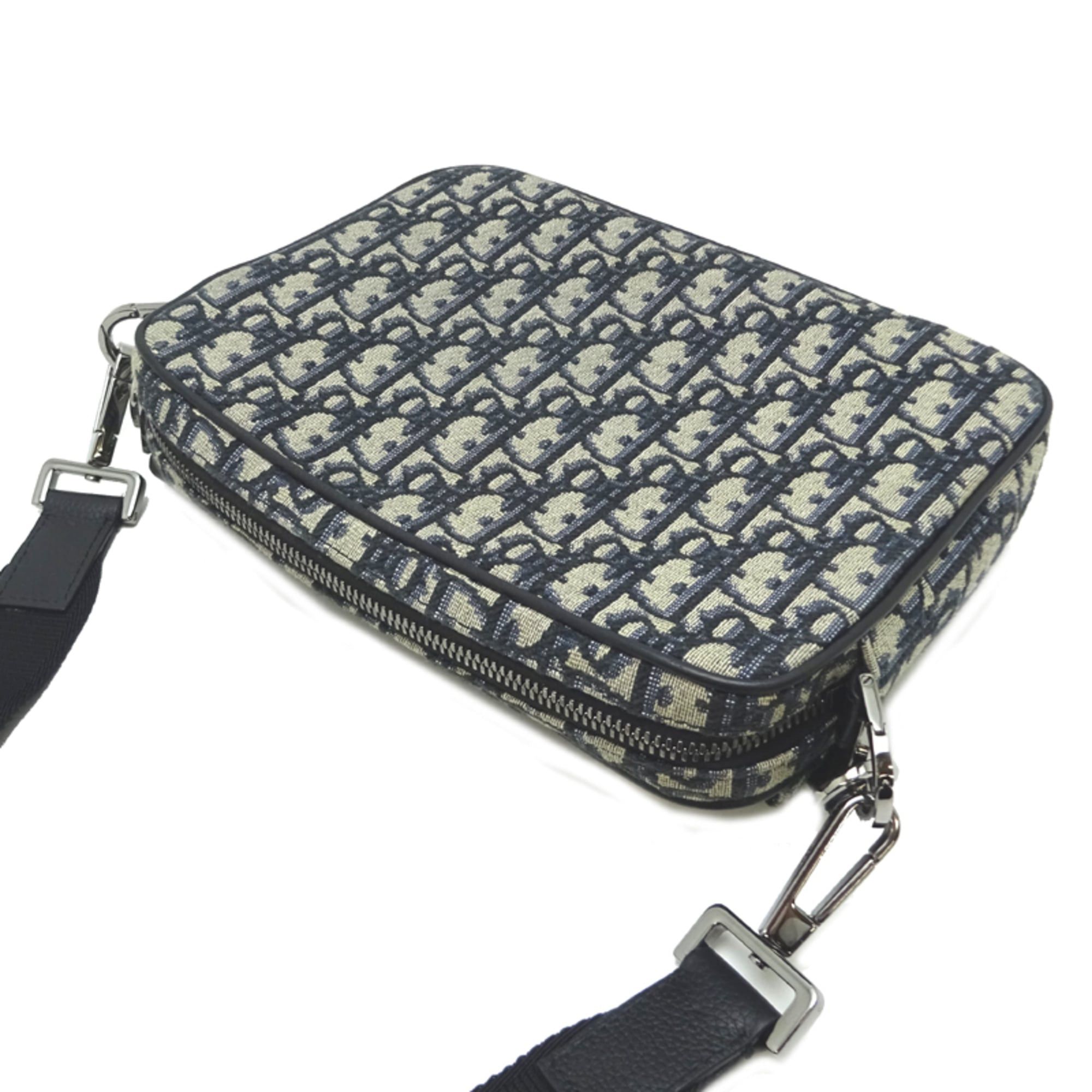 Dior Christian Dior Saddle 3-in-1 Shoulder Bag for Men and Women, 1ADP0276YKY-H27E, Jacquard, Navy Size ONE SIZE - 4 Thumbnail