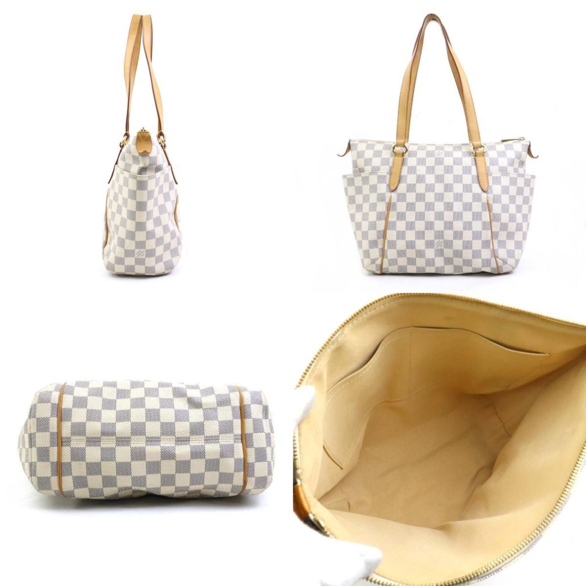 Louis Vuitton Louis Vuitton Damier Azur Totally PM Shoulder Bag in Canvas and Azure Gold, Women's, N51261 e61403a Size ONE SIZE - 2 Thumbnail