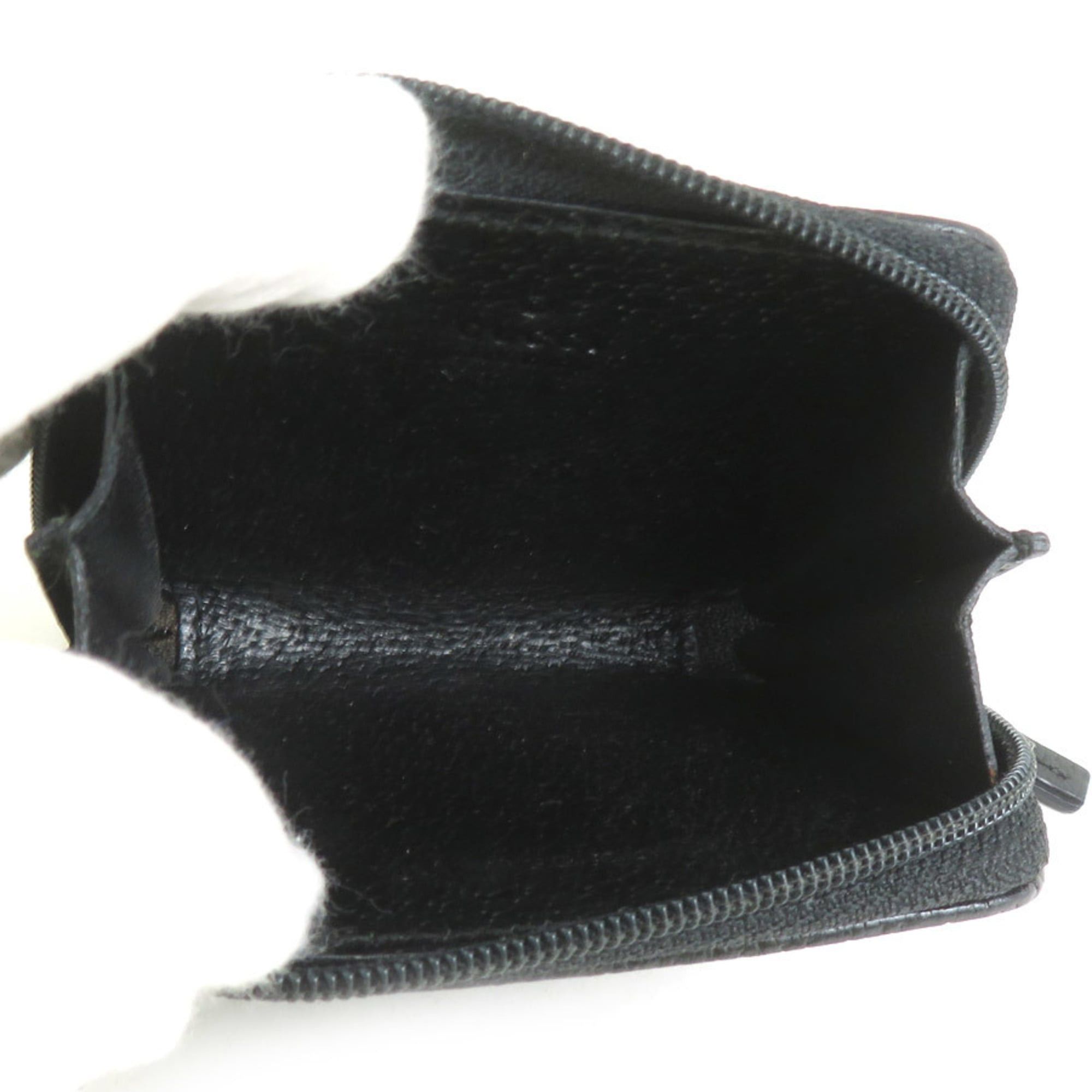 Gucci Gucci GG Canvas/Leather Coin Purse, Black, Unisex, 115255, H31909a Size ONE SIZE - 3 Thumbnail