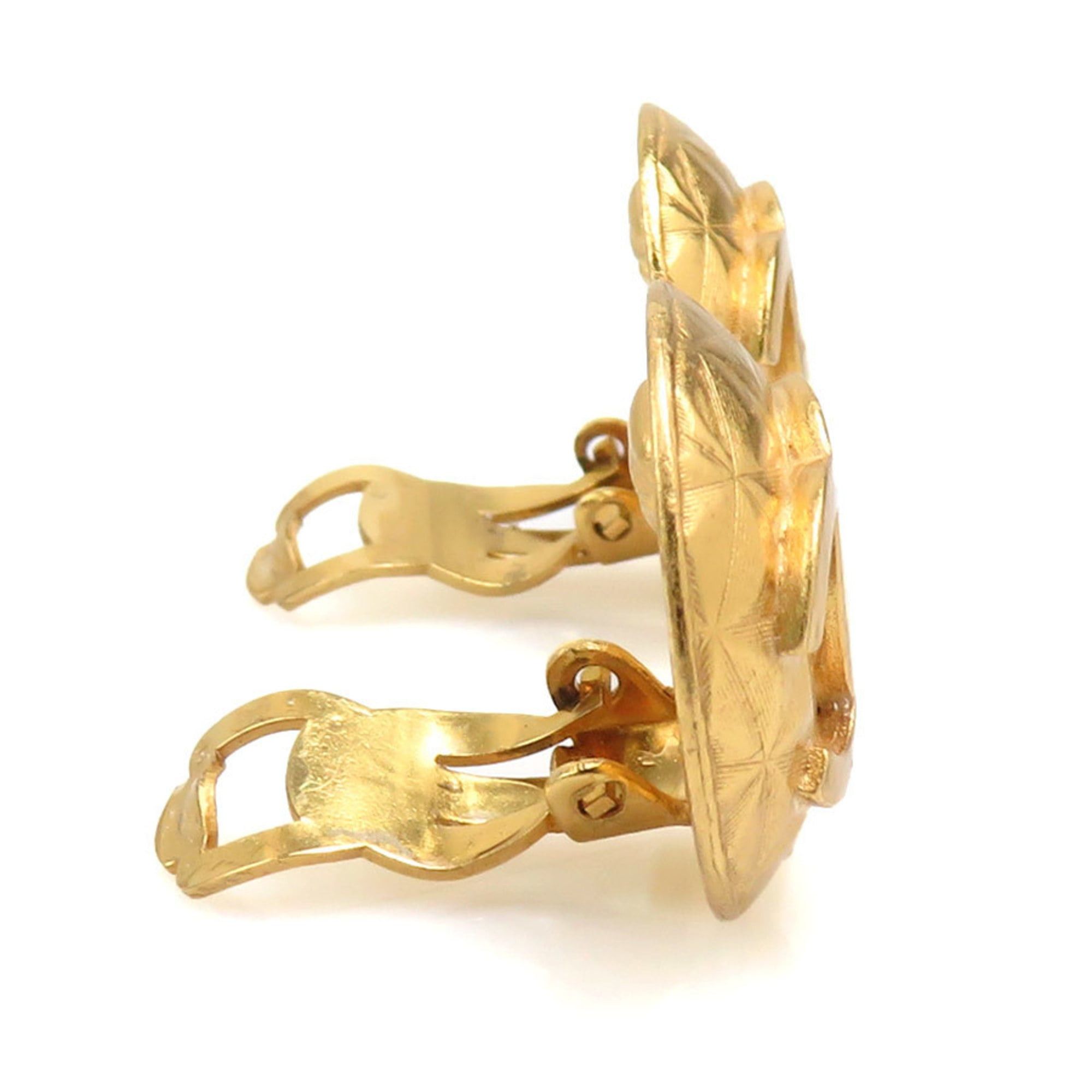 Chanel CHANEL Coco Mark Metal Gold Earrings for Women e61411i Size ONE SIZE - 2 Thumbnail