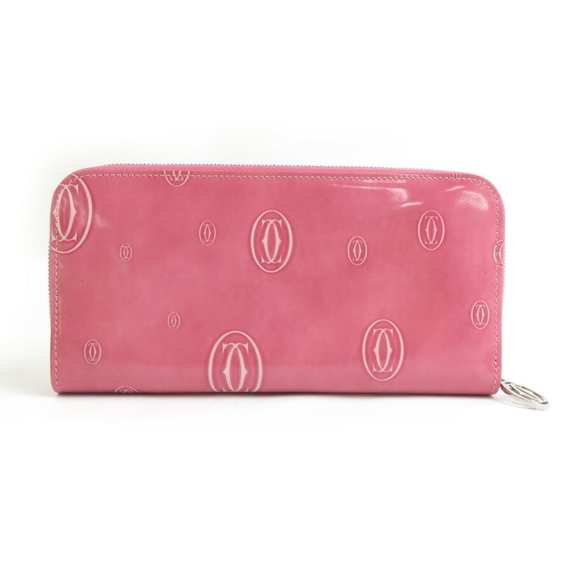 Cartier Cartier Happy Birthday round long wallet in pink leather for women (h31906g) Size ONE SIZE - 2 Thumbnail