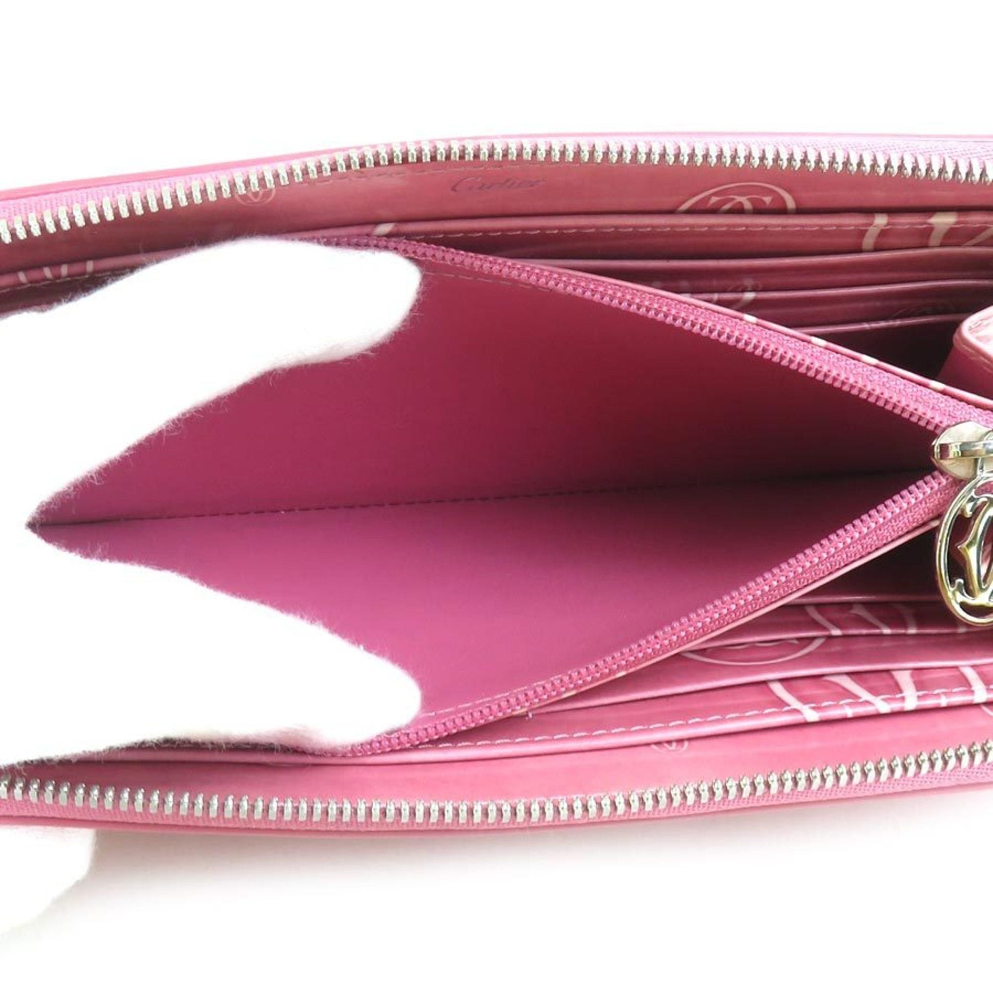 Cartier Cartier Happy Birthday round long wallet in pink leather for women (h31906g) Size ONE SIZE - 4 Thumbnail