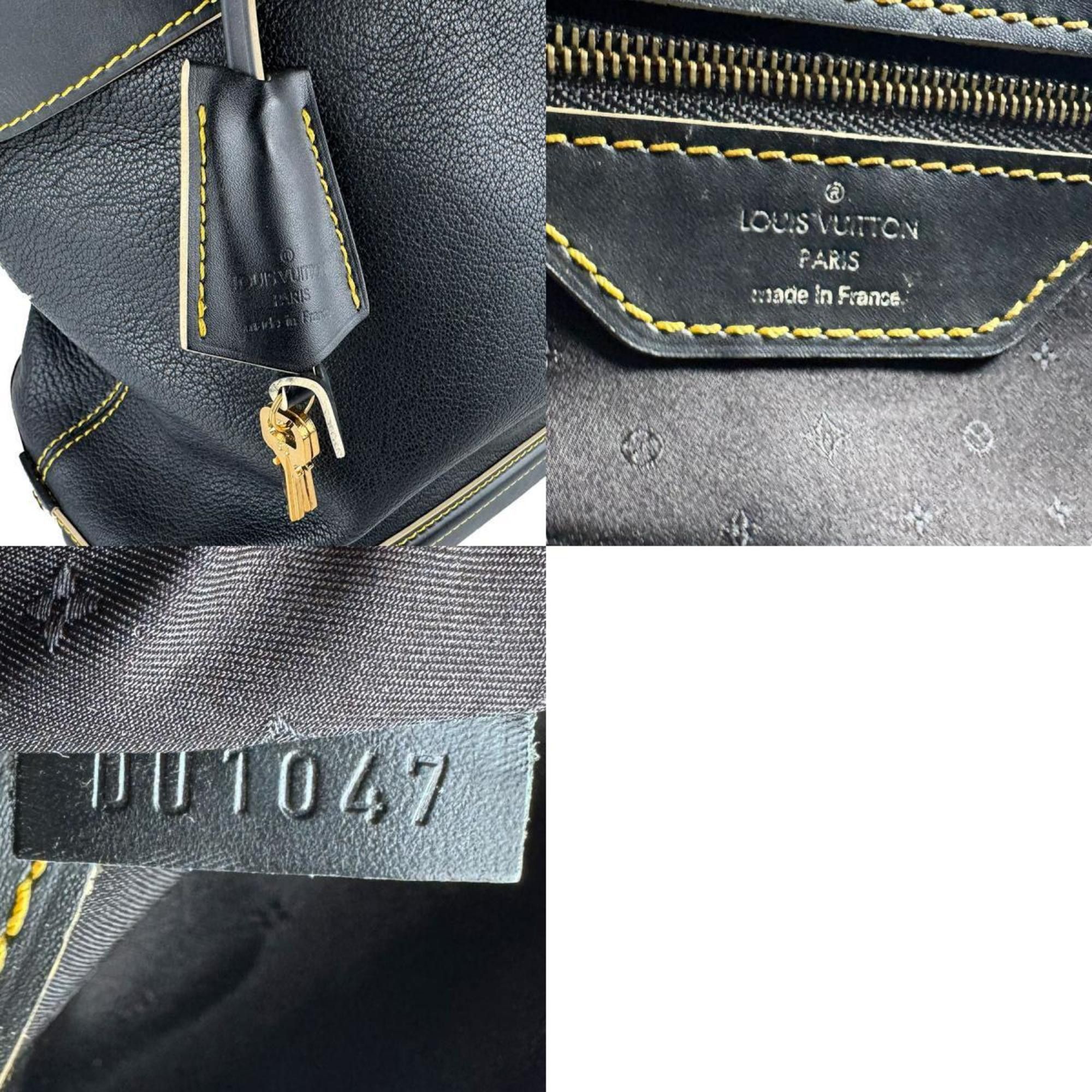 Louis Vuitton Louis Vuitton Suhali Lockit MM Handbag in Noir Leather, Unisex, M91875 z8490 Size ONE SIZE - 5 Thumbnail
