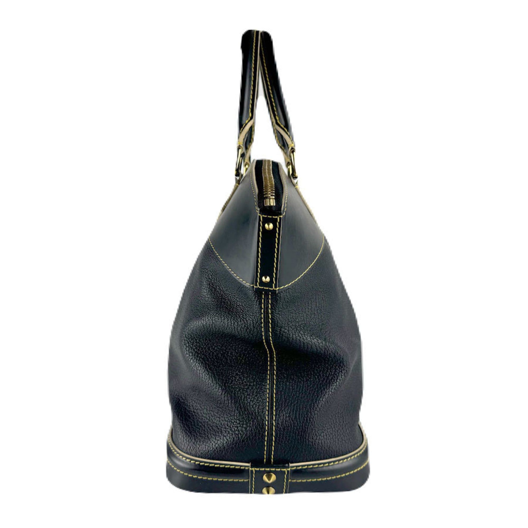 Louis Vuitton Louis Vuitton Suhali Lockit MM Handbag in Noir Leather, Unisex, M91875 z8490 Size ONE SIZE - 2 Thumbnail