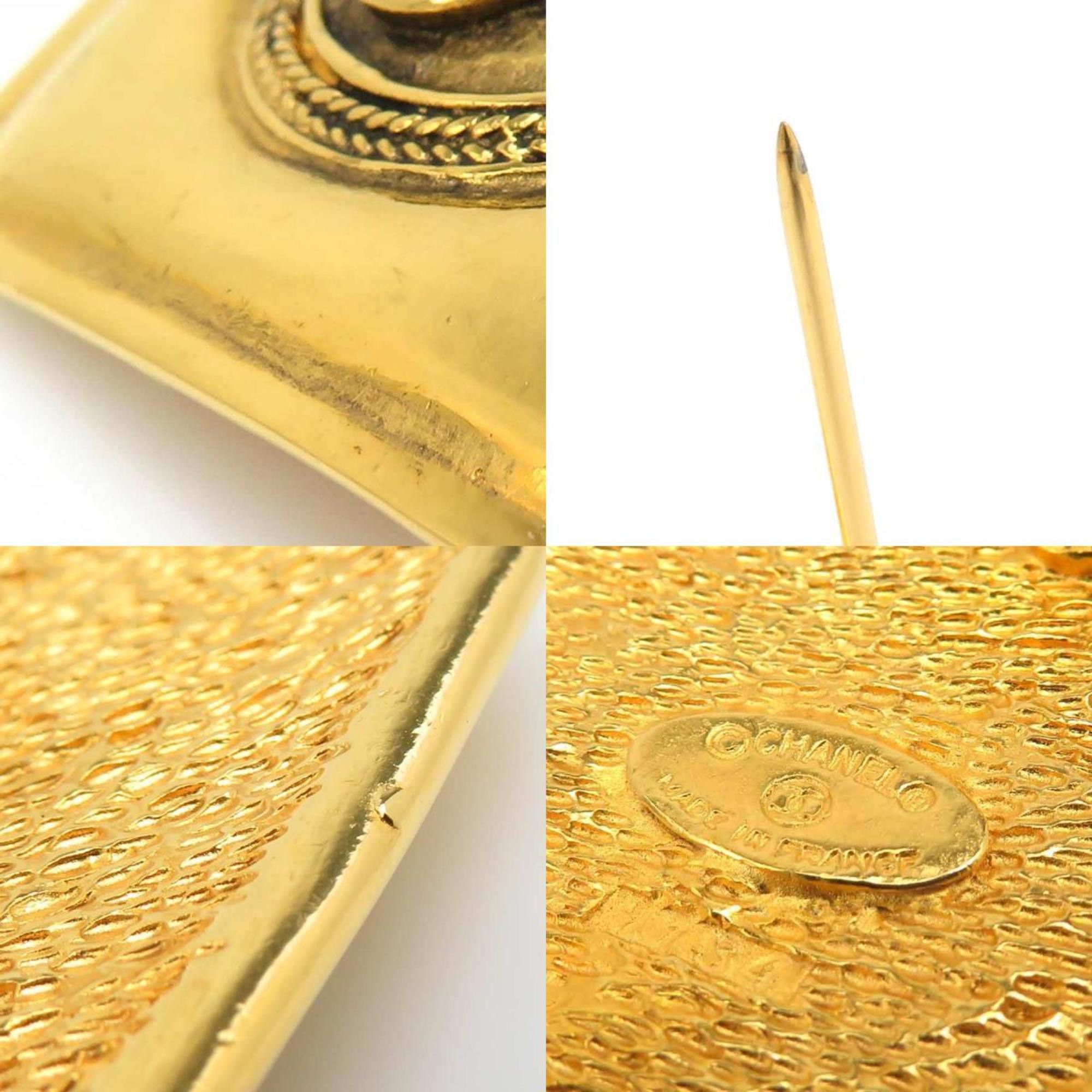 Chanel CHANEL Coco Mark Metal Gold Brooch for Women e61412i Size ONE SIZE - 5 Thumbnail