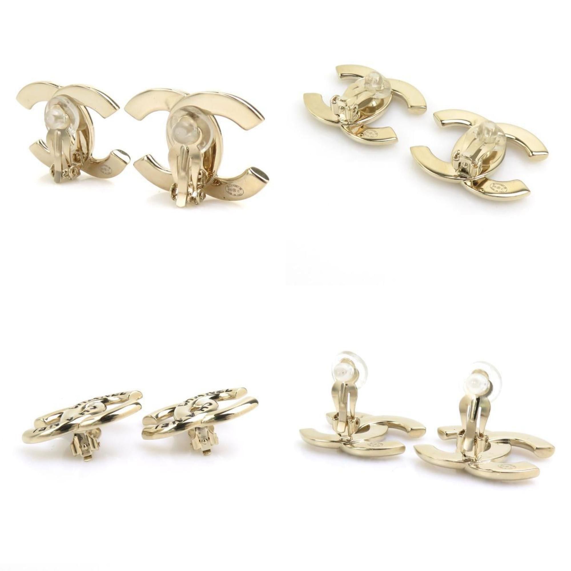 Chanel CHANEL Metal Gold Earrings for Women 56518i Size ONE SIZE - 3 Thumbnail