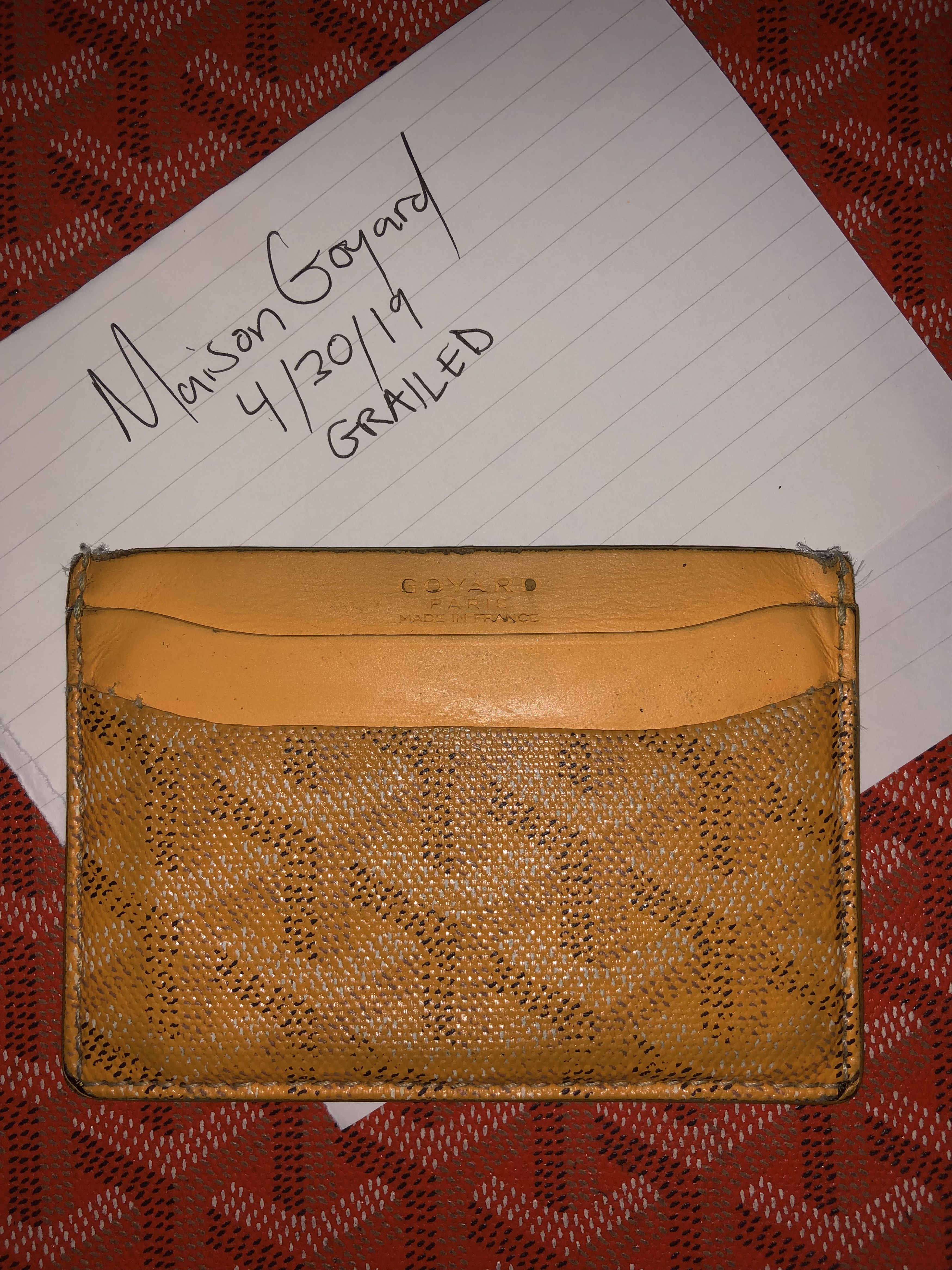 maison goyard card holder