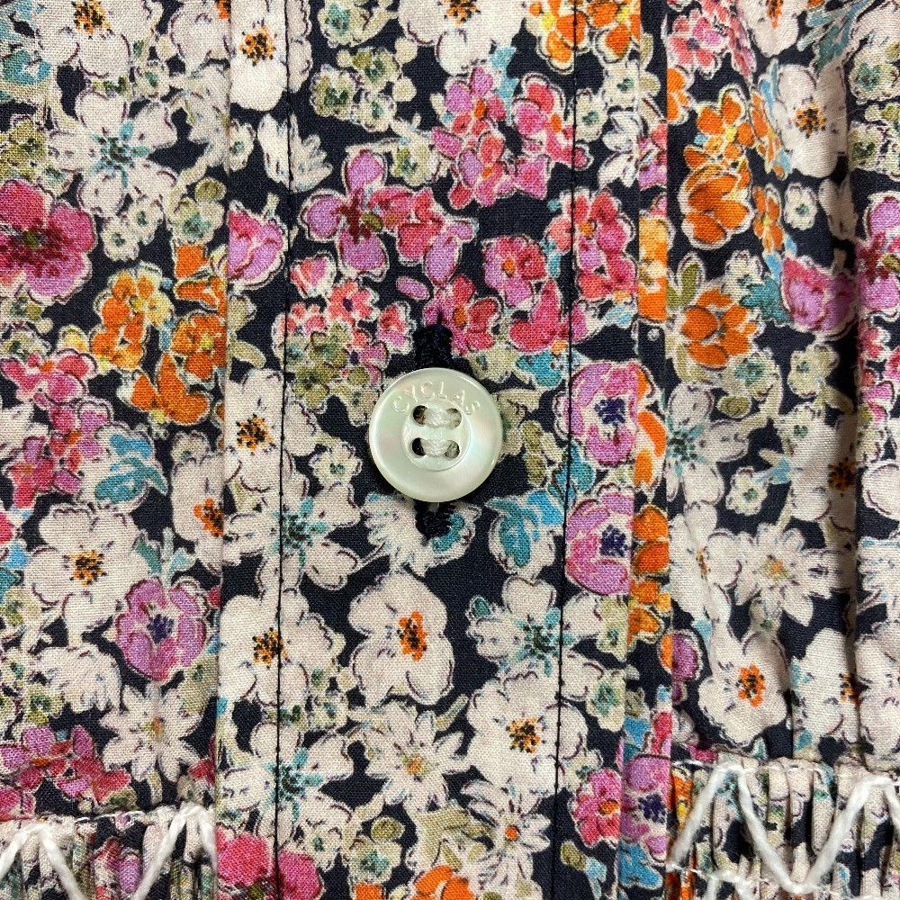 Other Other CYCLAS Flower Print Long Shirt Dress Textile Dresses 1-07-01-0009 DUTY FREE for USA Size ONE SIZE - 4 Thumbnail