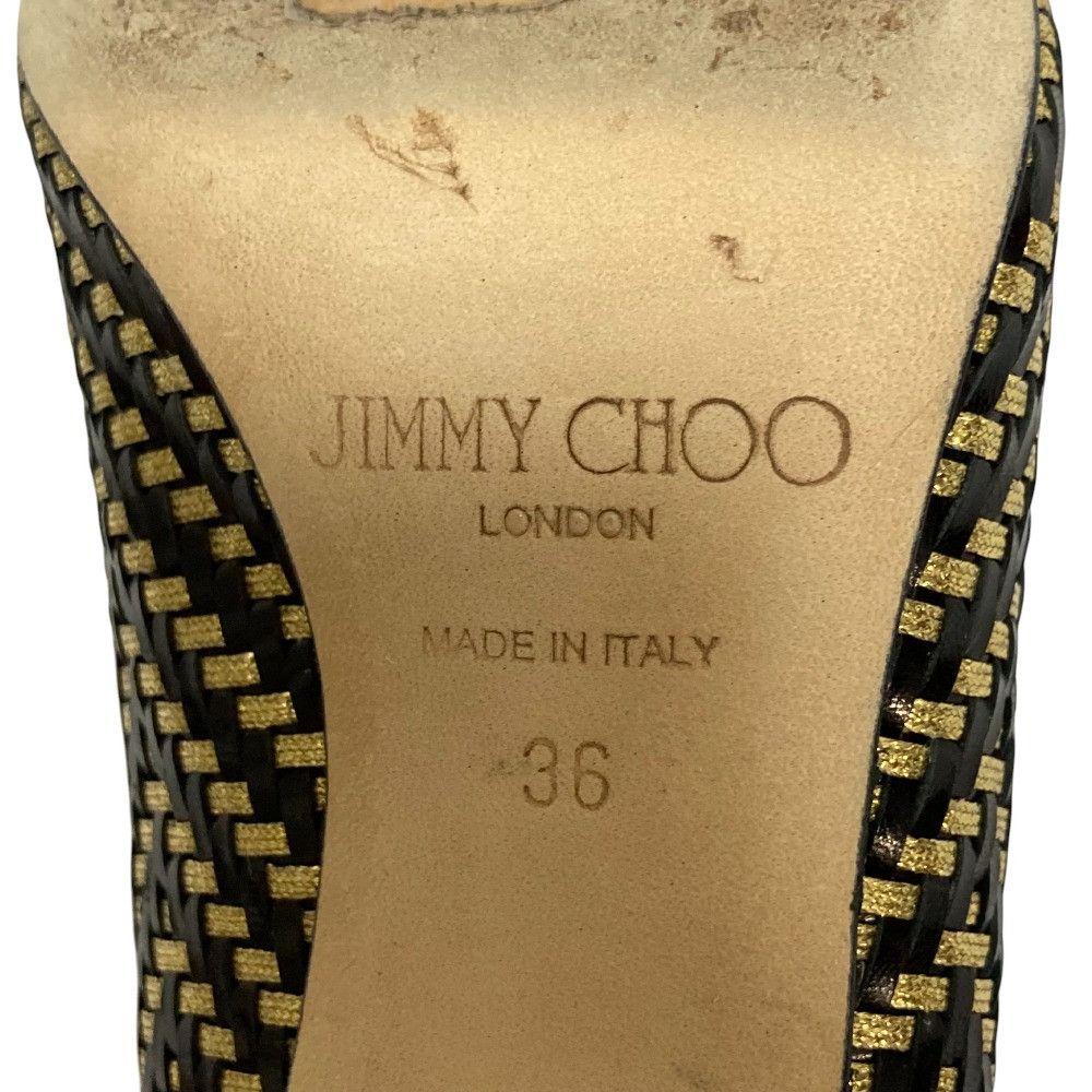 Jimmy Choo Jimmy Choo Jimmy Choo Intrecciato Leather Pumps Leather Shoes DUTY FREE for USA Size ONE SIZE - 7 Thumbnail
