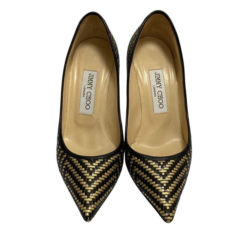 Jimmy Choo Jimmy Choo Jimmy Choo Intrecciato Leather Pumps Leather Shoes DUTY FREE for USA Size ONE SIZE - 2 Thumbnail