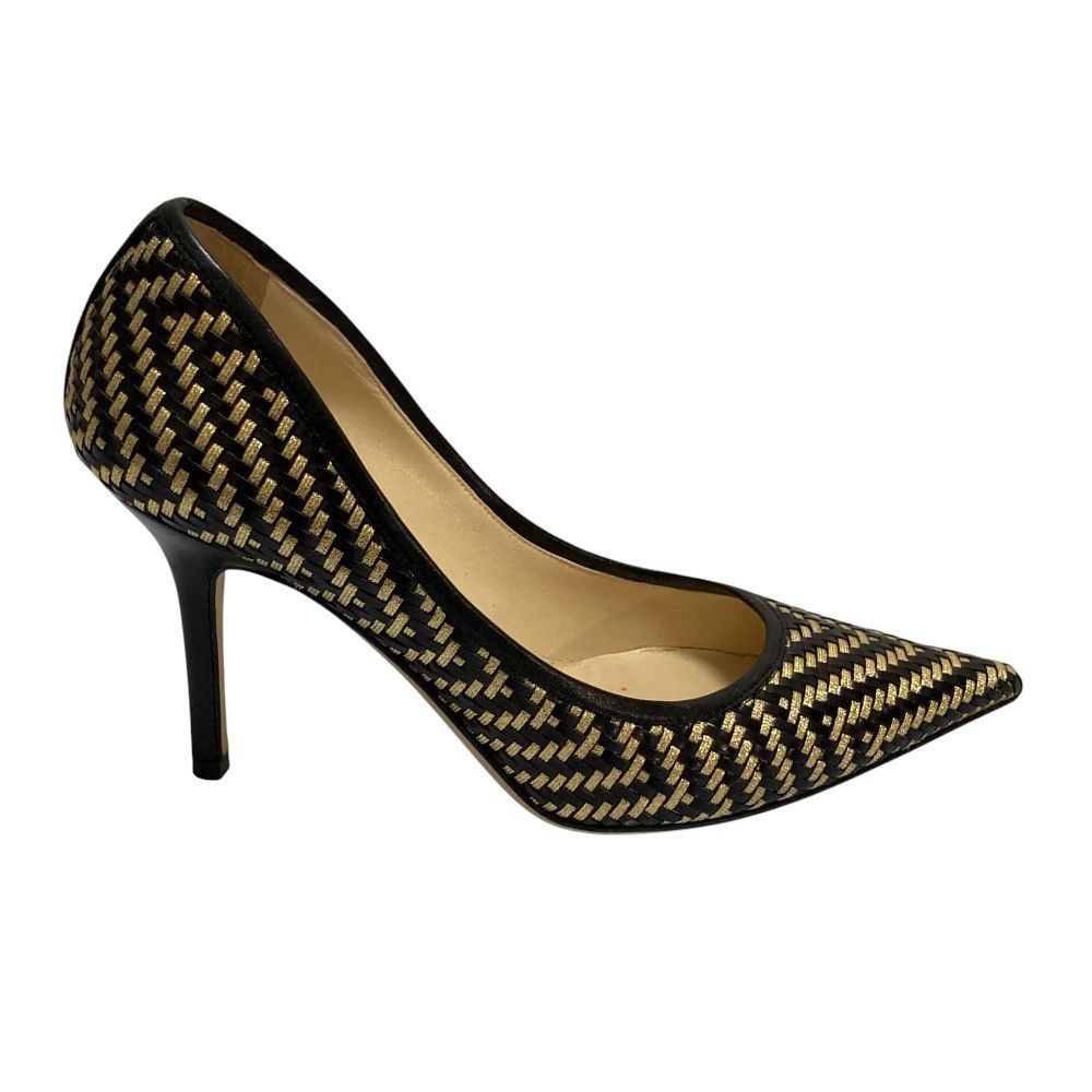 Jimmy Choo Jimmy Choo Jimmy Choo Intrecciato Leather Pumps Leather Shoes DUTY FREE for USA Size ONE SIZE - 5 Thumbnail