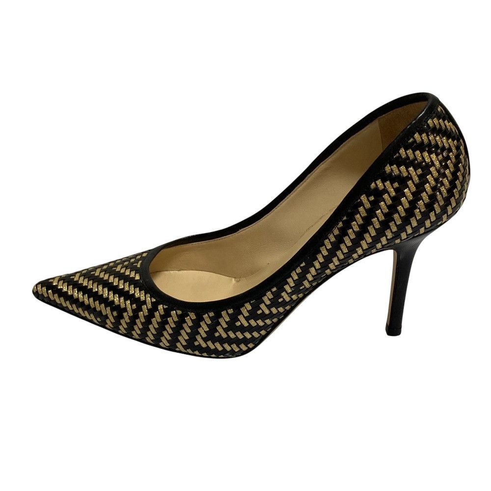 Jimmy Choo Jimmy Choo Jimmy Choo Intrecciato Leather Pumps Leather Shoes DUTY FREE for USA Size ONE SIZE - 3 Thumbnail