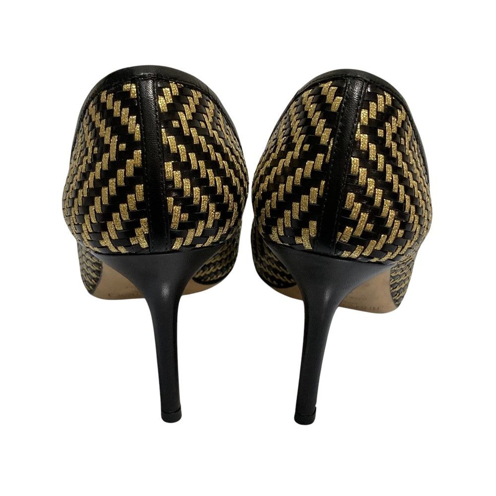 Jimmy Choo Jimmy Choo Jimmy Choo Intrecciato Leather Pumps Leather Shoes DUTY FREE for USA Size ONE SIZE - 4 Thumbnail