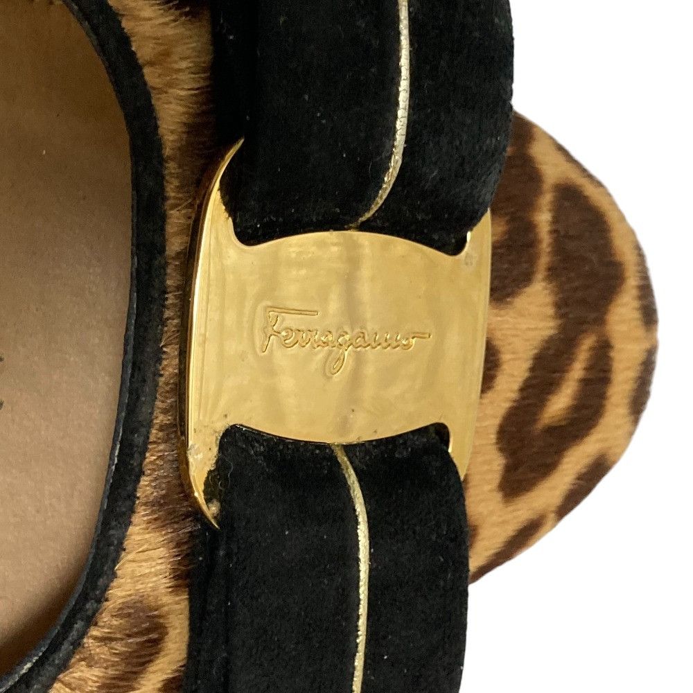 Salvatore Ferragamo Salvatore Ferragamo Salvatore Ferragamo Vara Leopard Haircalf Pumps Fur Shoes DUTY FREE for USA Size ONE SIZE - 13 Thumbnail