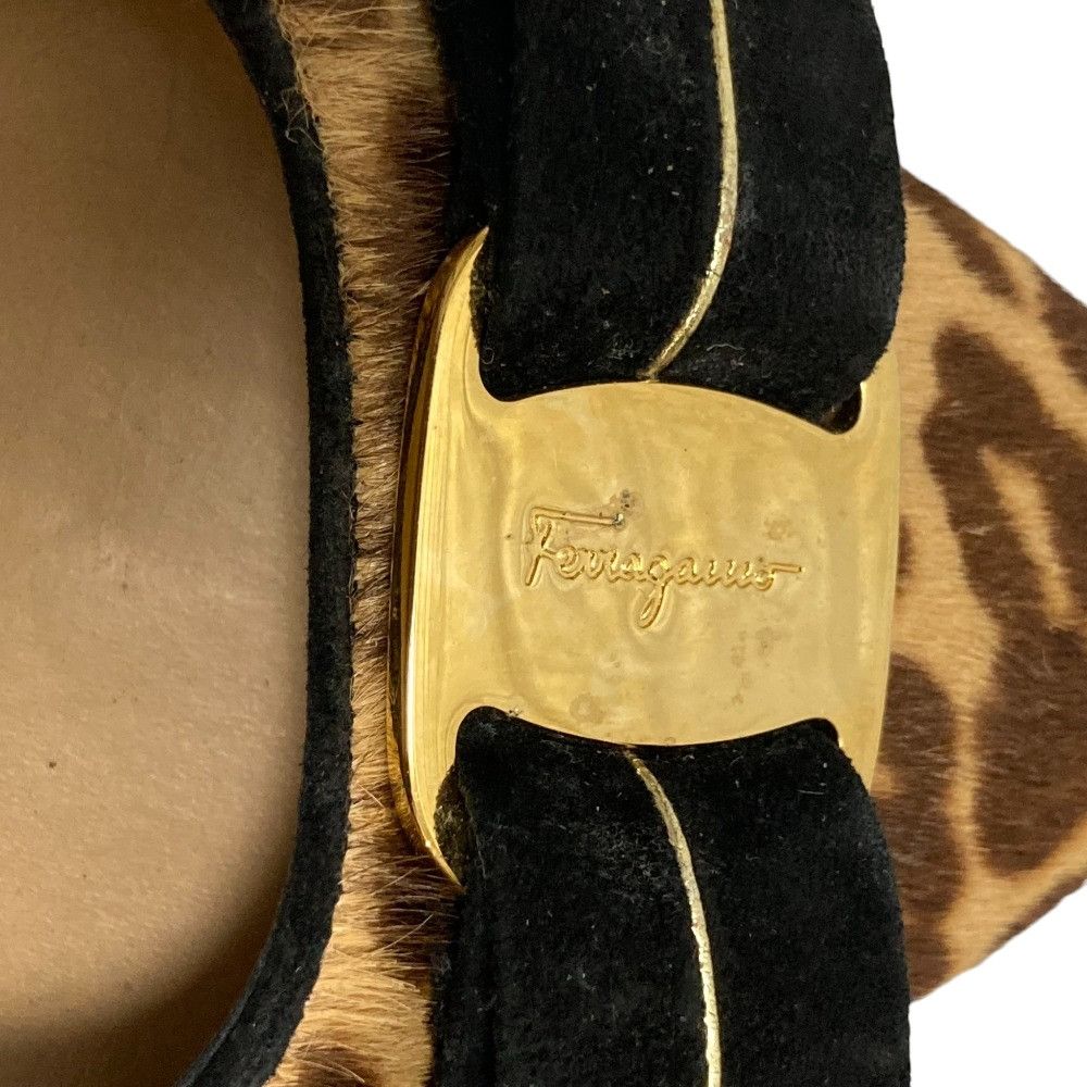 Salvatore Ferragamo Salvatore Ferragamo Salvatore Ferragamo Vara Leopard Haircalf Pumps Fur Shoes DUTY FREE for USA Size ONE SIZE - 14 Thumbnail