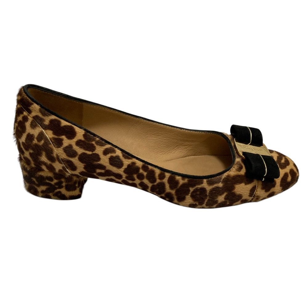 Salvatore Ferragamo Salvatore Ferragamo Salvatore Ferragamo Vara Leopard Haircalf Pumps Fur Shoes DUTY FREE for USA Size ONE SIZE - 5 Thumbnail