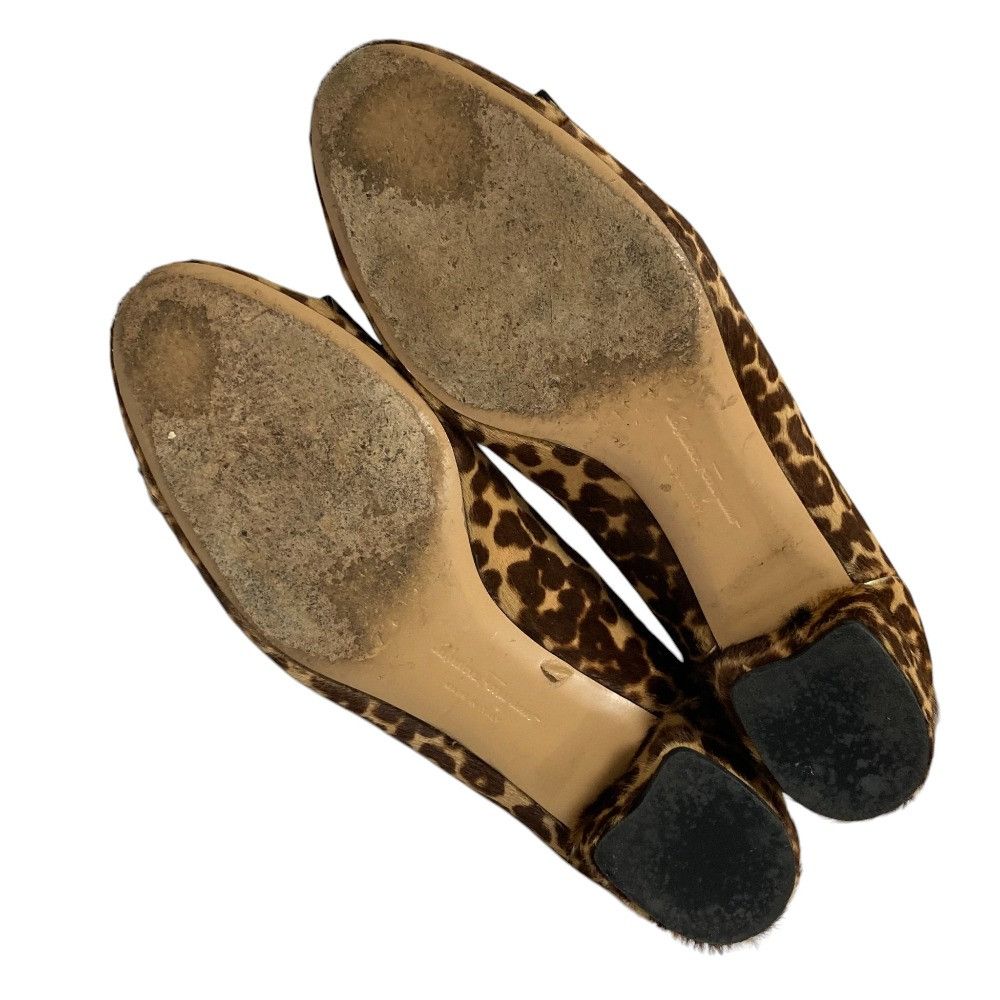 Salvatore Ferragamo Salvatore Ferragamo Salvatore Ferragamo Vara Leopard Haircalf Pumps Fur Shoes DUTY FREE for USA Size ONE SIZE - 6 Thumbnail