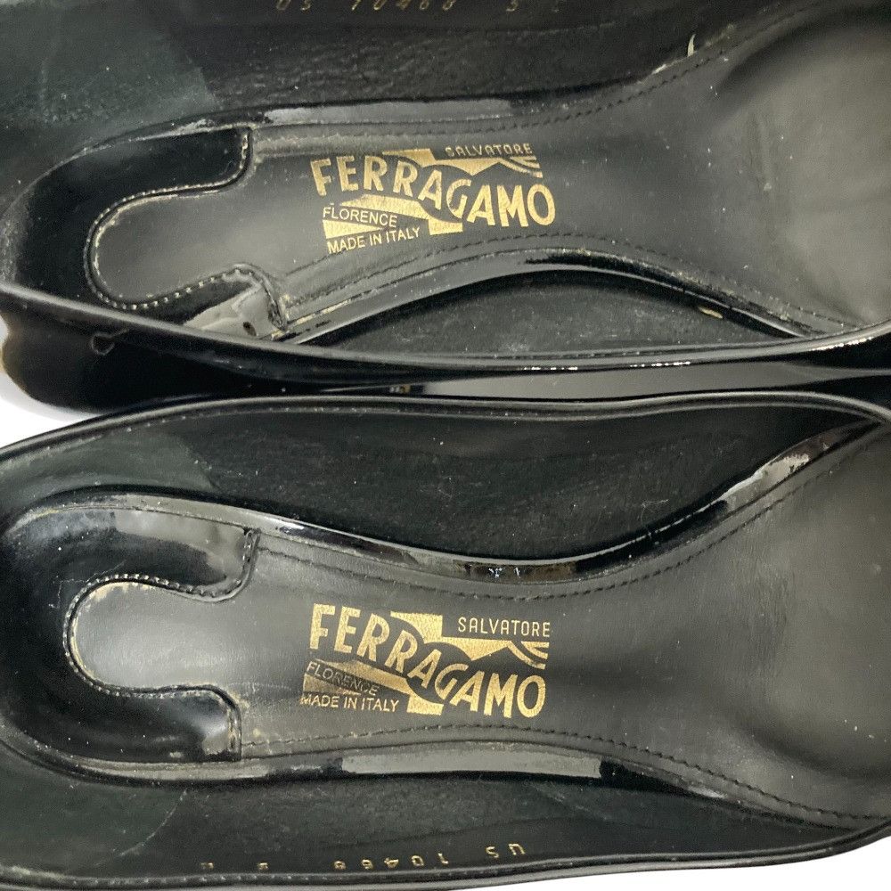 Salvatore Ferragamo Salvatore Ferragamo Salvatore Ferragamo Vara Leather Pumps Leather Shoes DUTY FREE for USA Size ONE SIZE - 8 Thumbnail