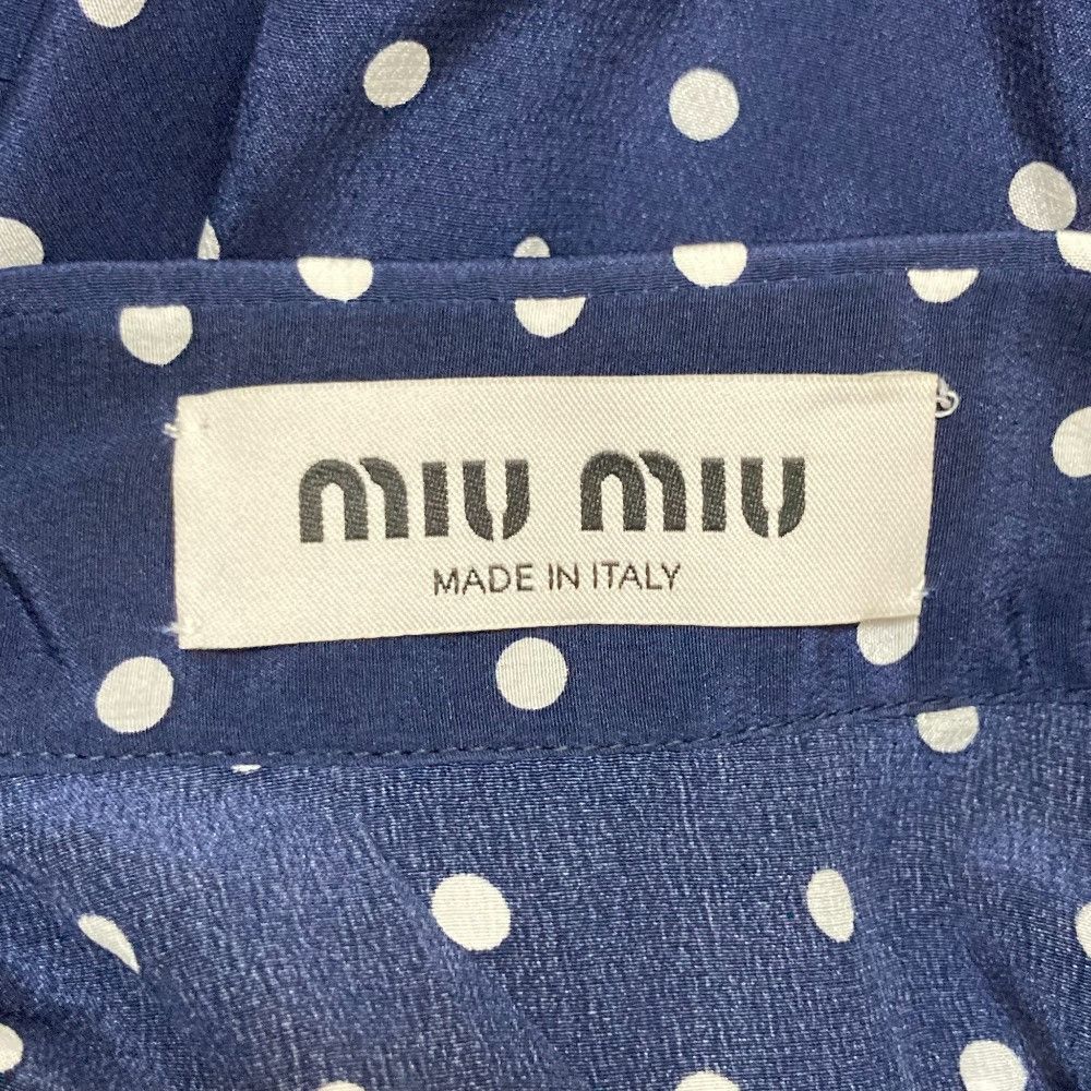 Miu Miu Miu Miu Miu Miu Polka Dot Crepe de Chine Setup Textile Tops DUTY FREE for USA Size ONE SIZE - 6 Thumbnail