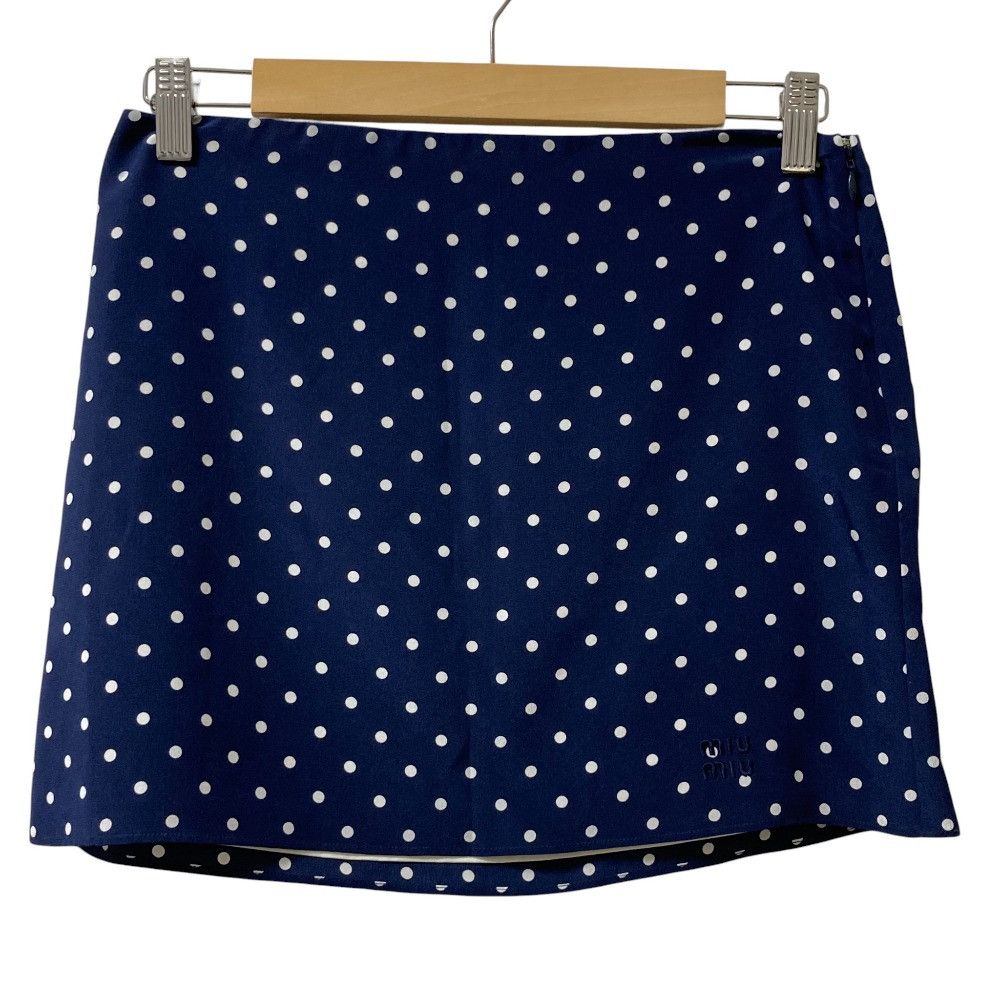 Miu Miu Miu Miu Miu Miu Polka Dot Crepe de Chine Setup Textile Tops DUTY FREE for USA Size ONE SIZE - 14 Thumbnail