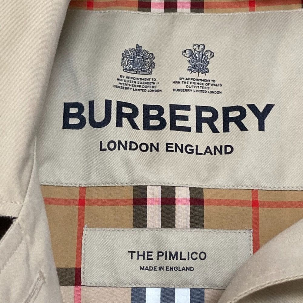 Burberry Burberry Burberry THE PIMLICO Cotton Coat Textile Outerwear 8028040 DUTY FREE for USA Size ONE SIZE - 5 Thumbnail