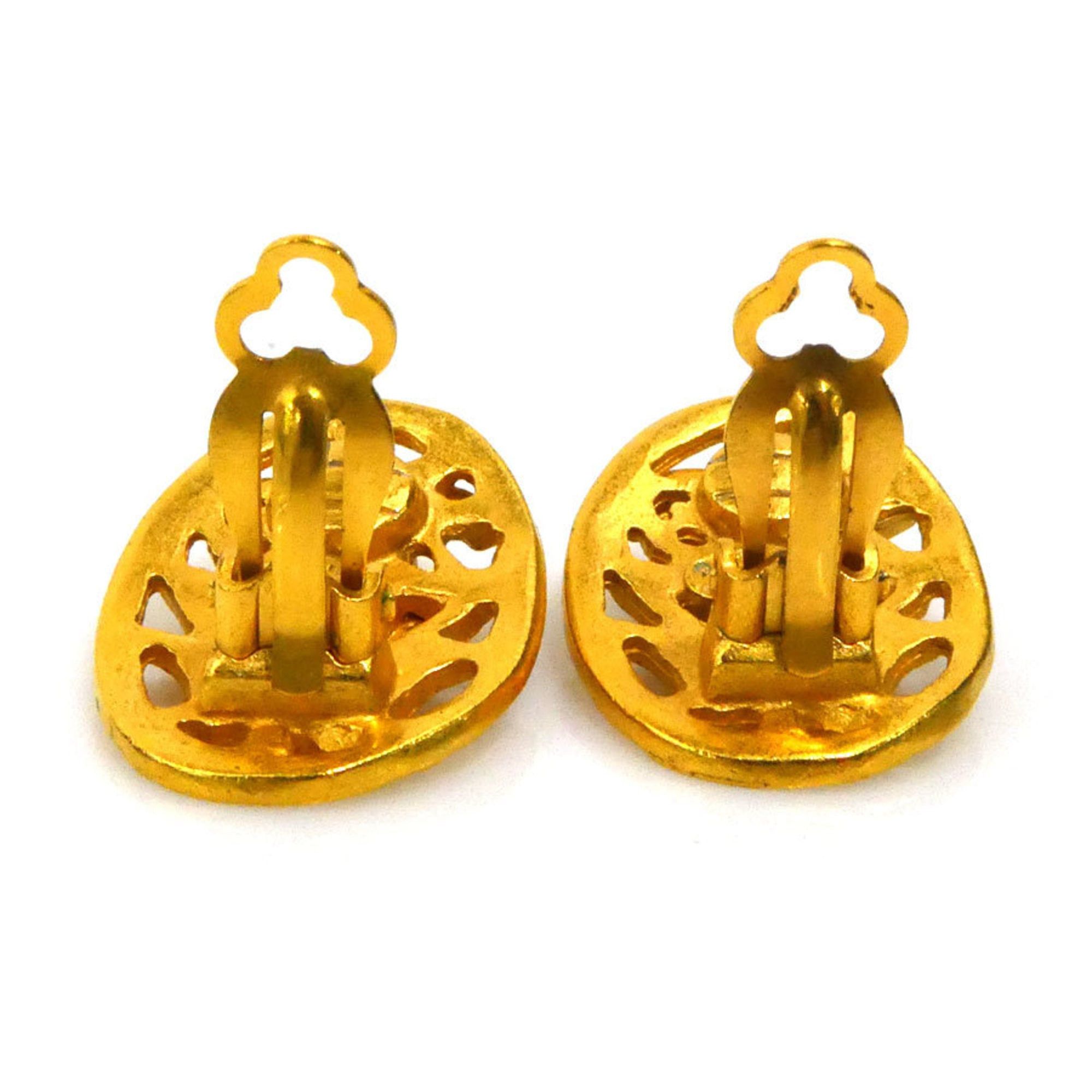 Chanel CHANEL Coco Mark Metal Gold Earrings for Women e61392n Size ONE SIZE - 3 Thumbnail