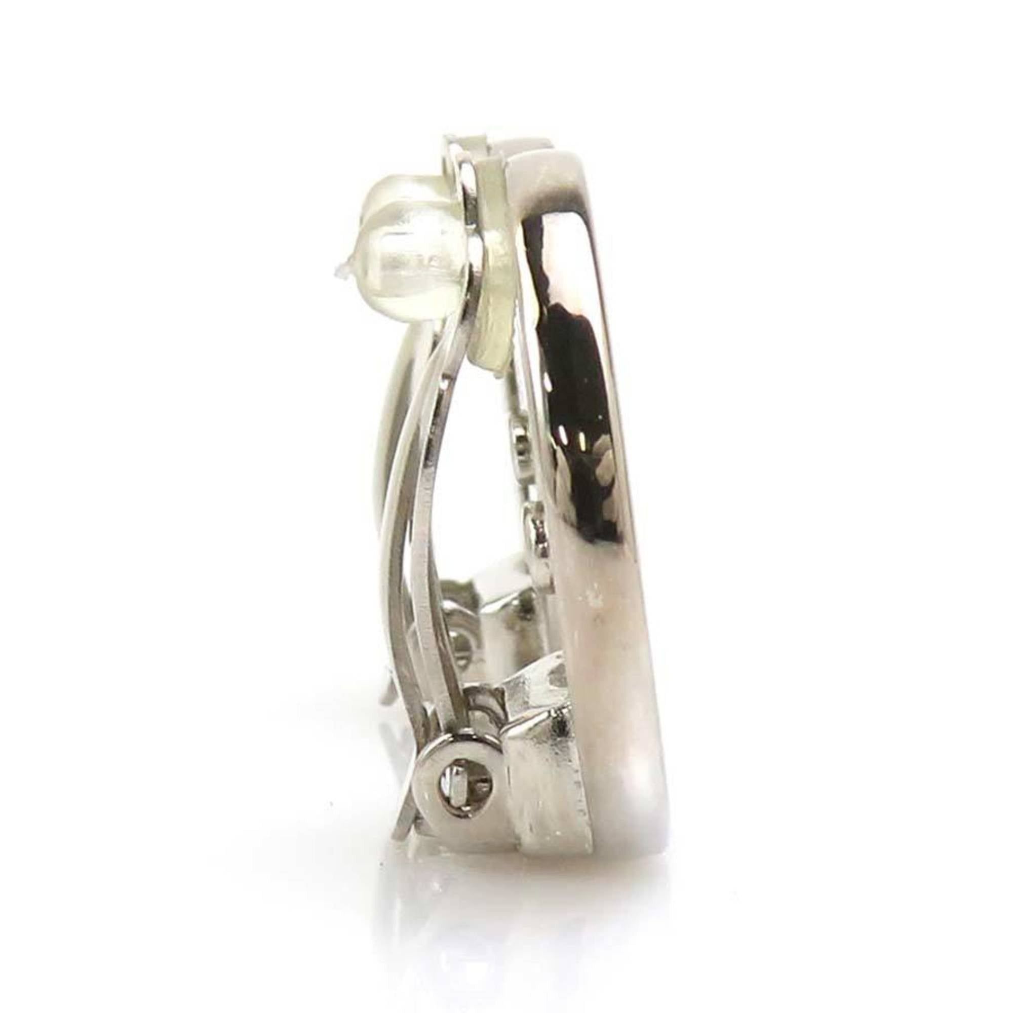 Chanel CHANEL Coco Mark Metal Silver Earrings for Women e61388i Size ONE SIZE - 2 Thumbnail