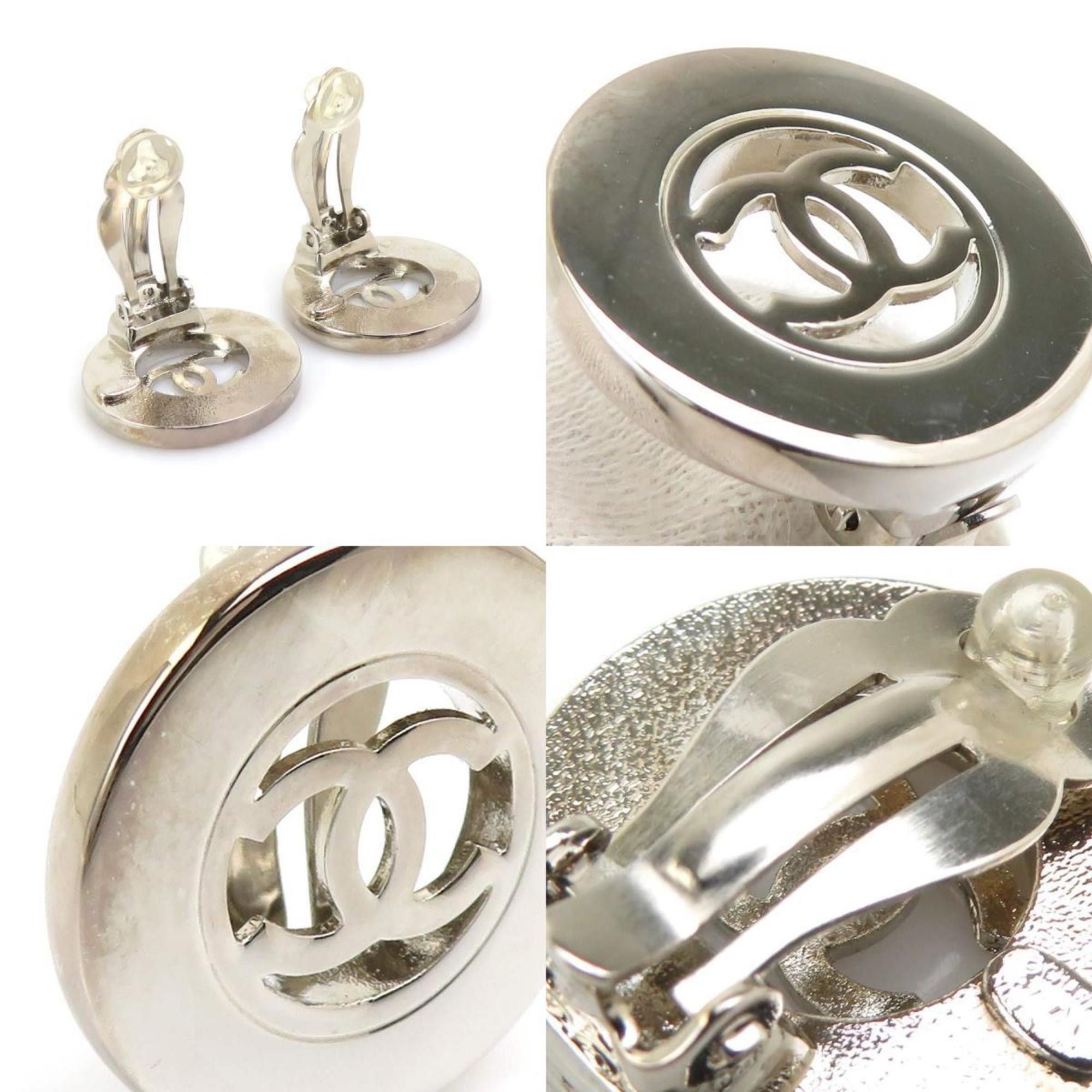 Chanel CHANEL Coco Mark Metal Silver Earrings for Women e61388i Size ONE SIZE - 4 Thumbnail