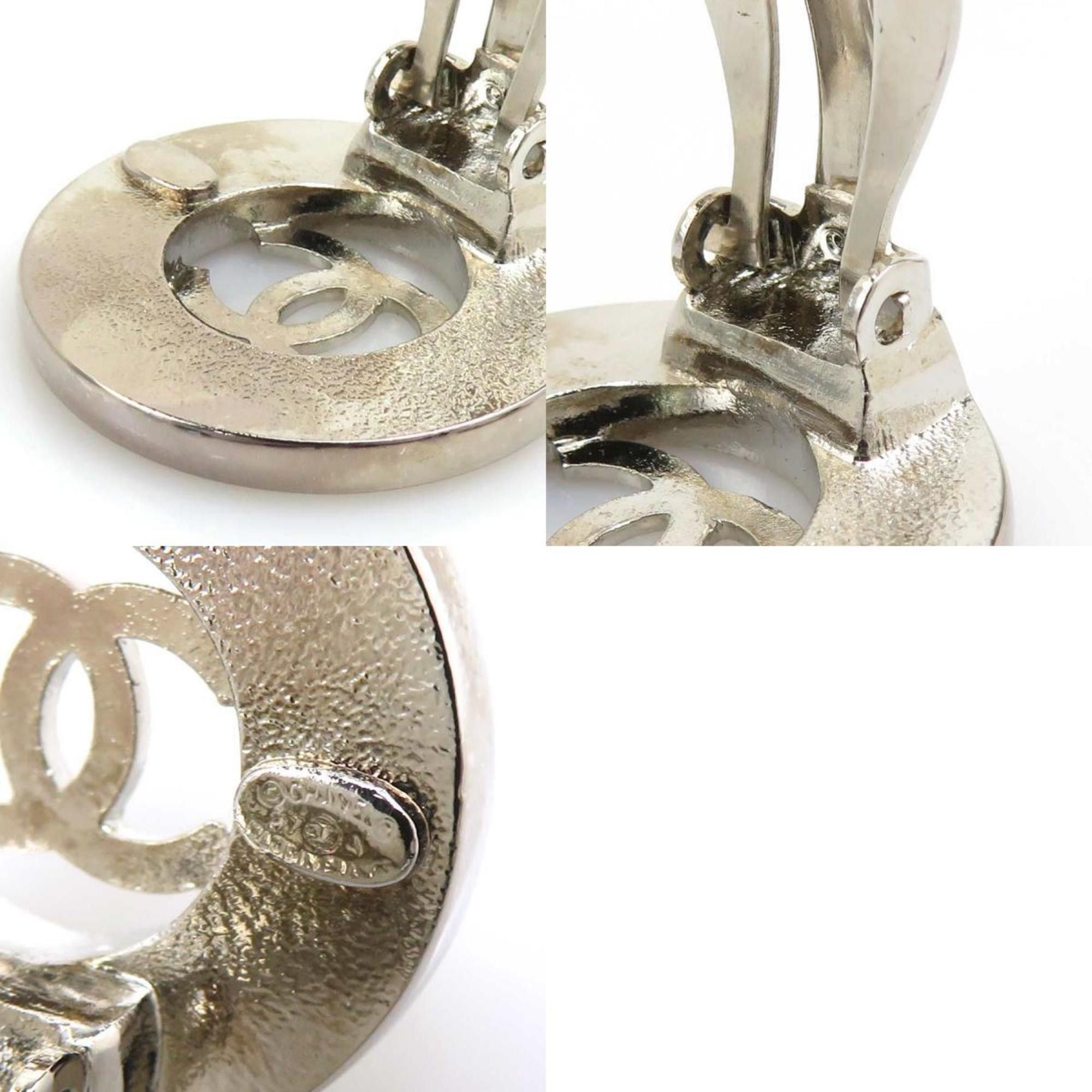 Chanel CHANEL Coco Mark Metal Silver Earrings for Women e61388i Size ONE SIZE - 5 Thumbnail