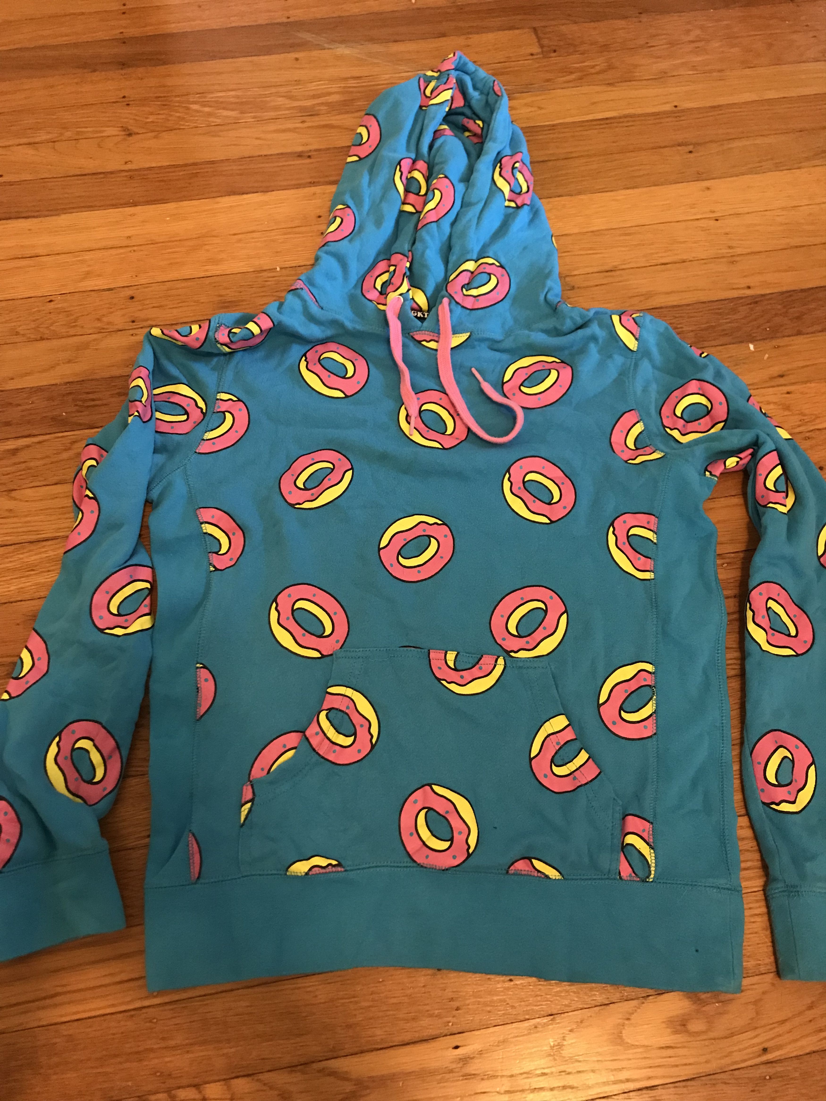 Odd Future OF All Over Print Donut Hoodie Grailed