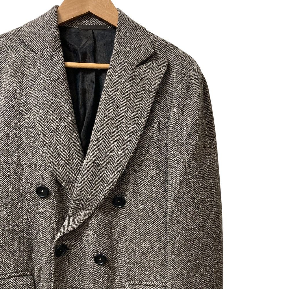 Other Other Errico Formicola Herringbone Double Breasted Ulster Coat Wool Coat Textile Outerwear DUTY FREE for USA Size ONE SIZE - 2 Thumbnail
