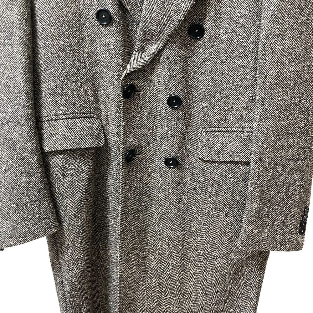 Other Other Errico Formicola Herringbone Double Breasted Ulster Coat Wool Coat Textile Outerwear DUTY FREE for USA Size ONE SIZE - 3 Thumbnail